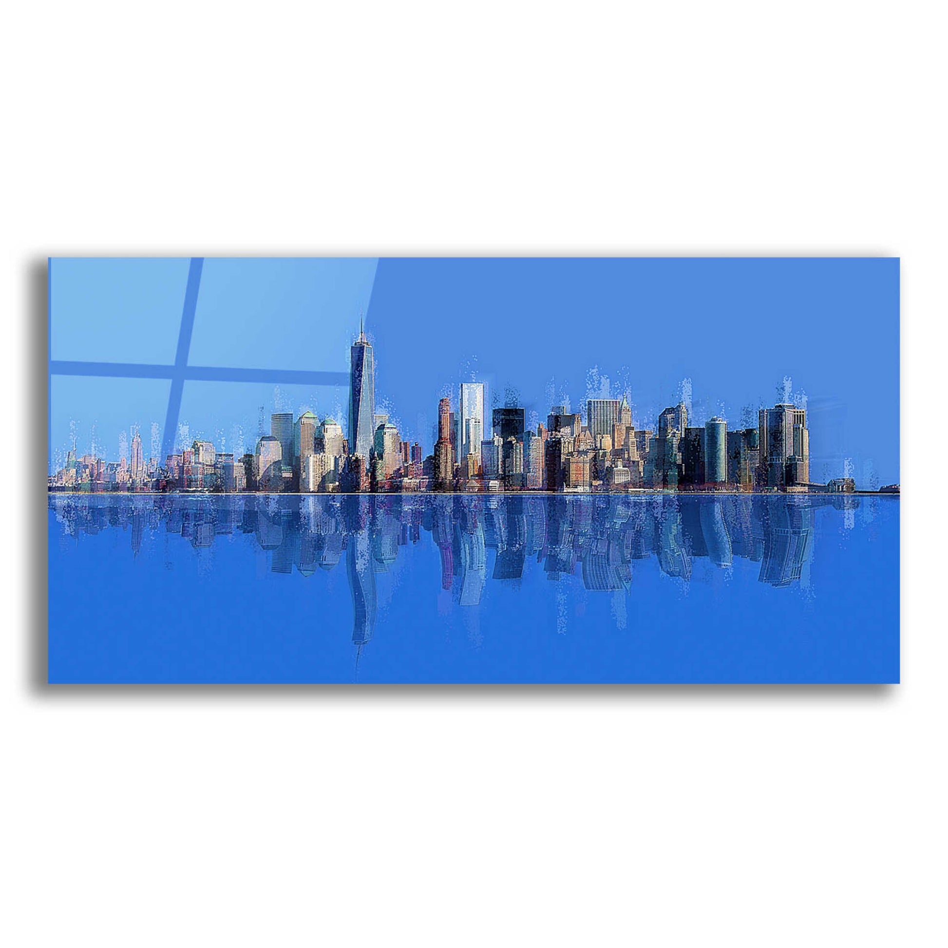 Epic Art 'New York Pan 10' by David Manlove, Acrylic Glass Wall Art,24x12