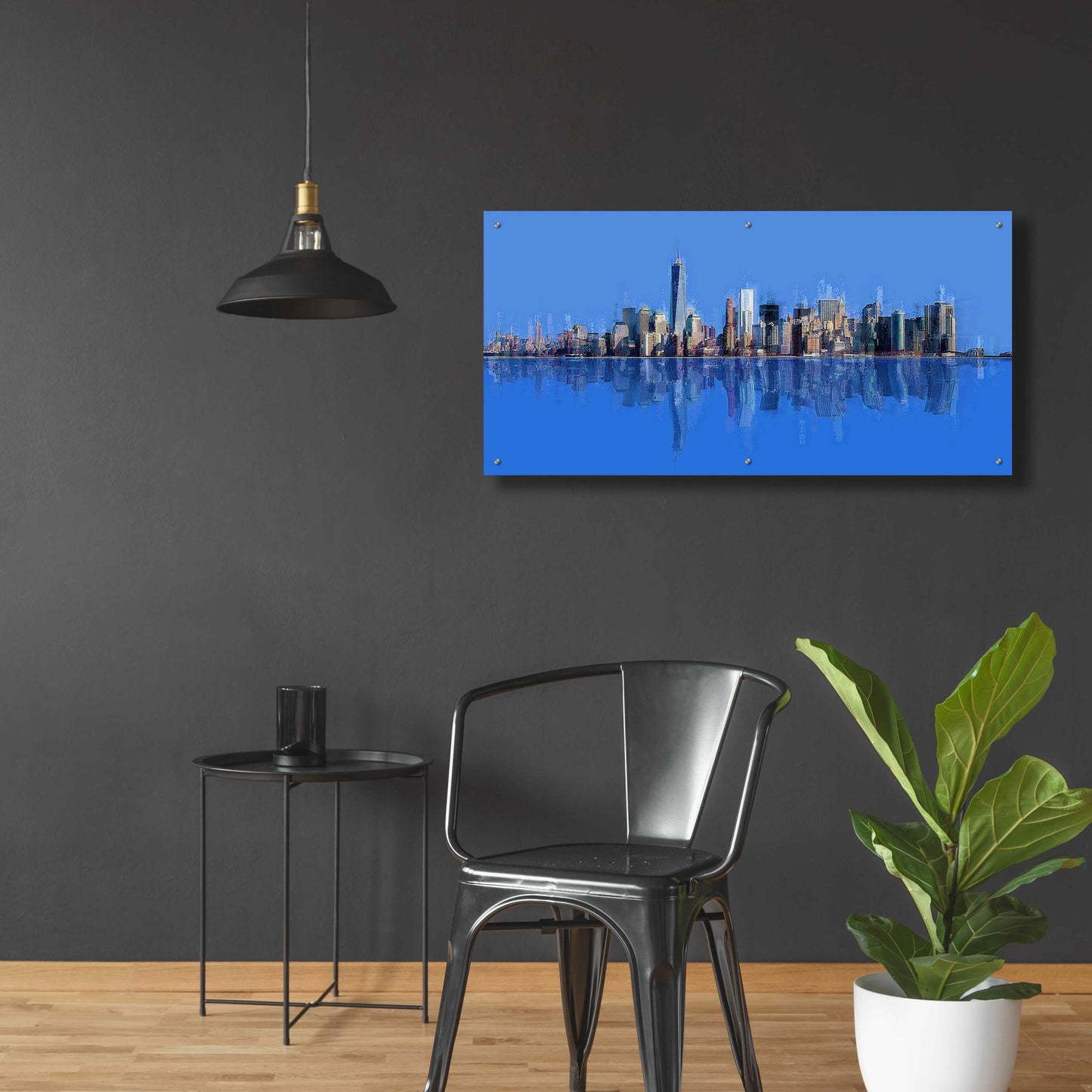 Epic Art 'New York Pan 10' by David Manlove, Acrylic Glass Wall Art,48x24