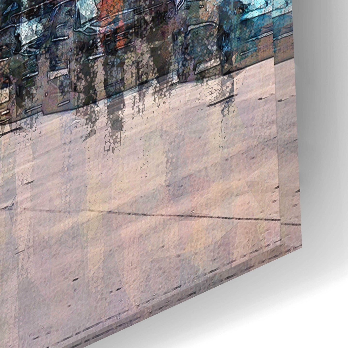 Epic Art 'Street Scene NYC' by David Manlove, Acrylic Glass Wall Art,16x12