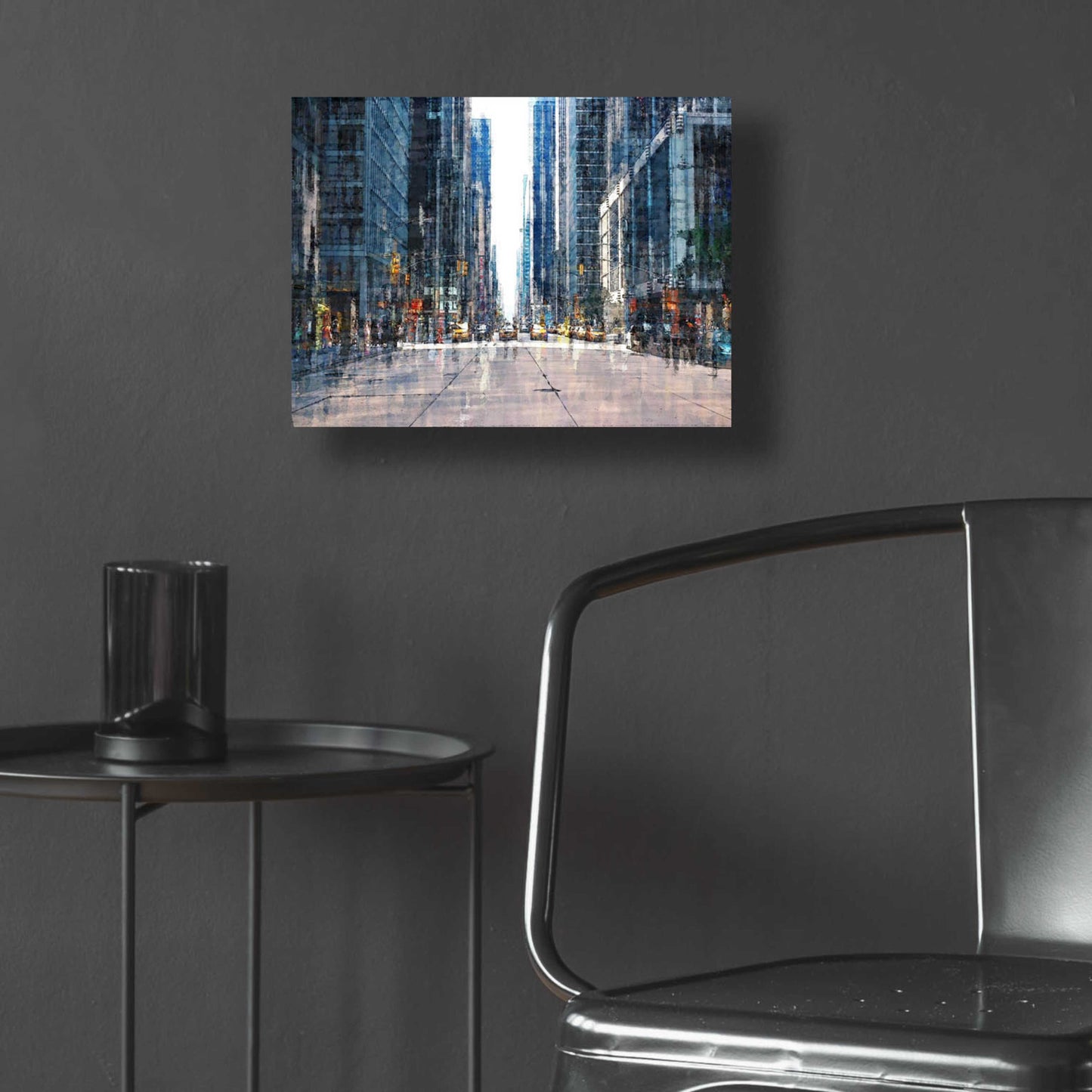 Epic Art 'Street Scene NYC' by David Manlove, Acrylic Glass Wall Art,16x12