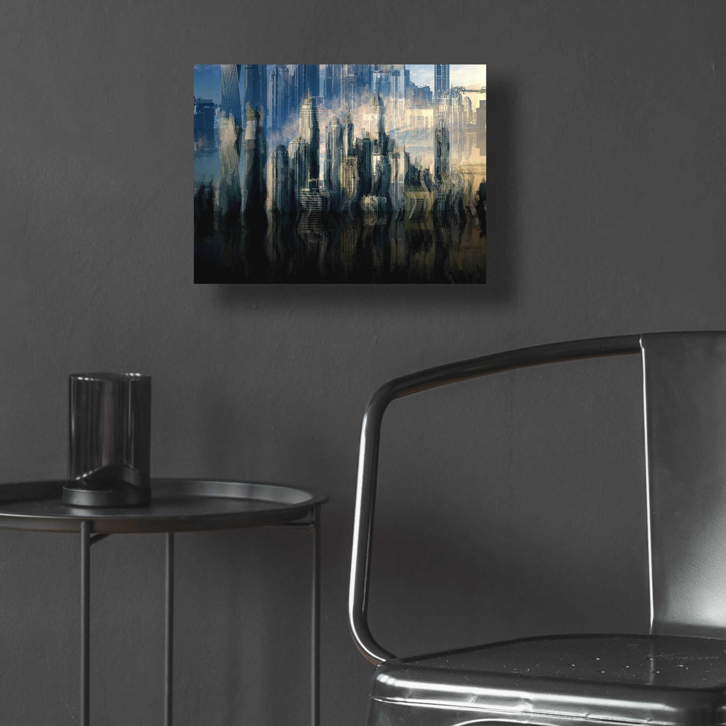 Epic Art 'City in the Sky' by David Manlove, Acrylic Glass Wall Art,16x12