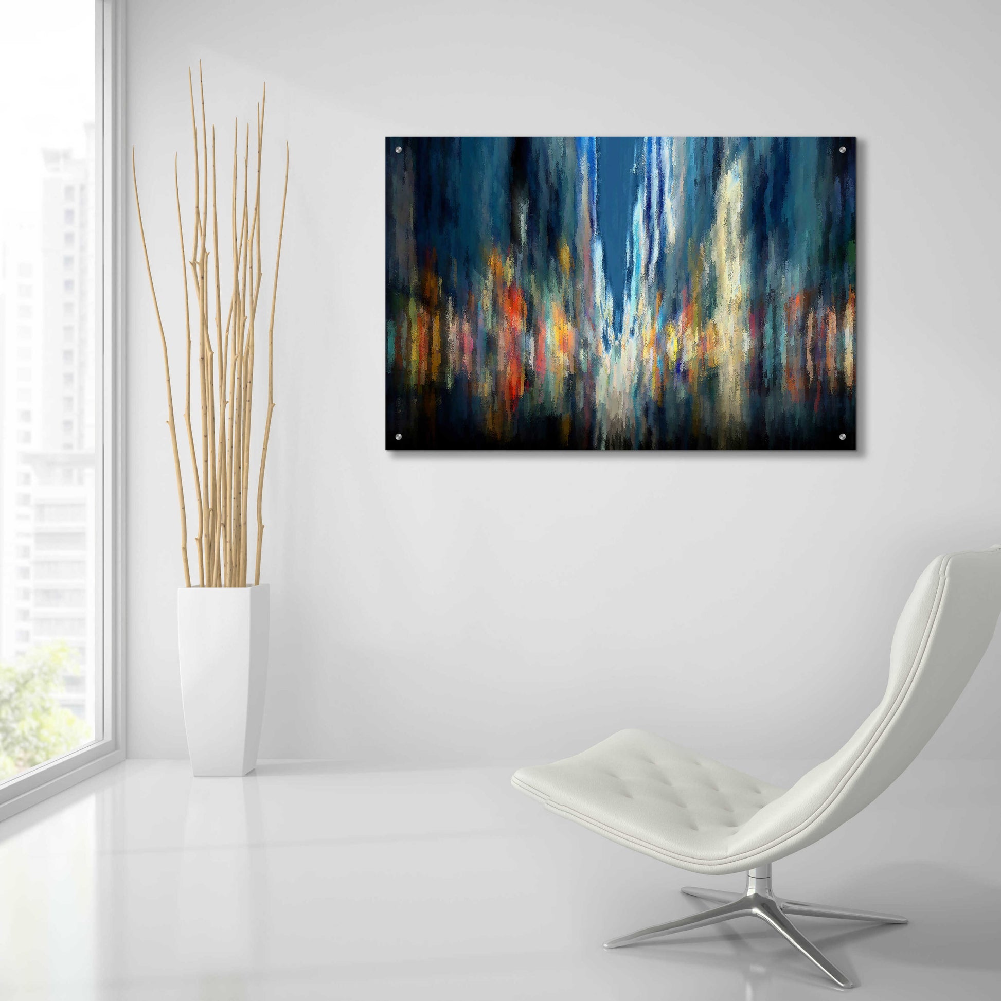 Epic Art 'Downtown7' by David Manlove, Acrylic Glass Wall Art,36x24