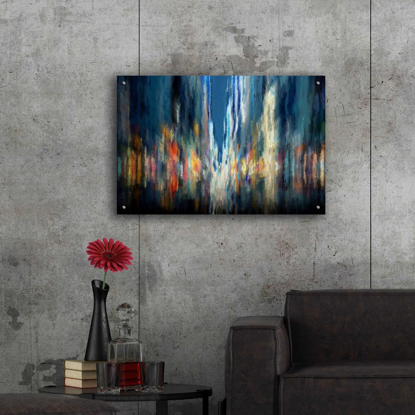 Epic Art 'Downtown7' by David Manlove, Acrylic Glass Wall Art,36x24