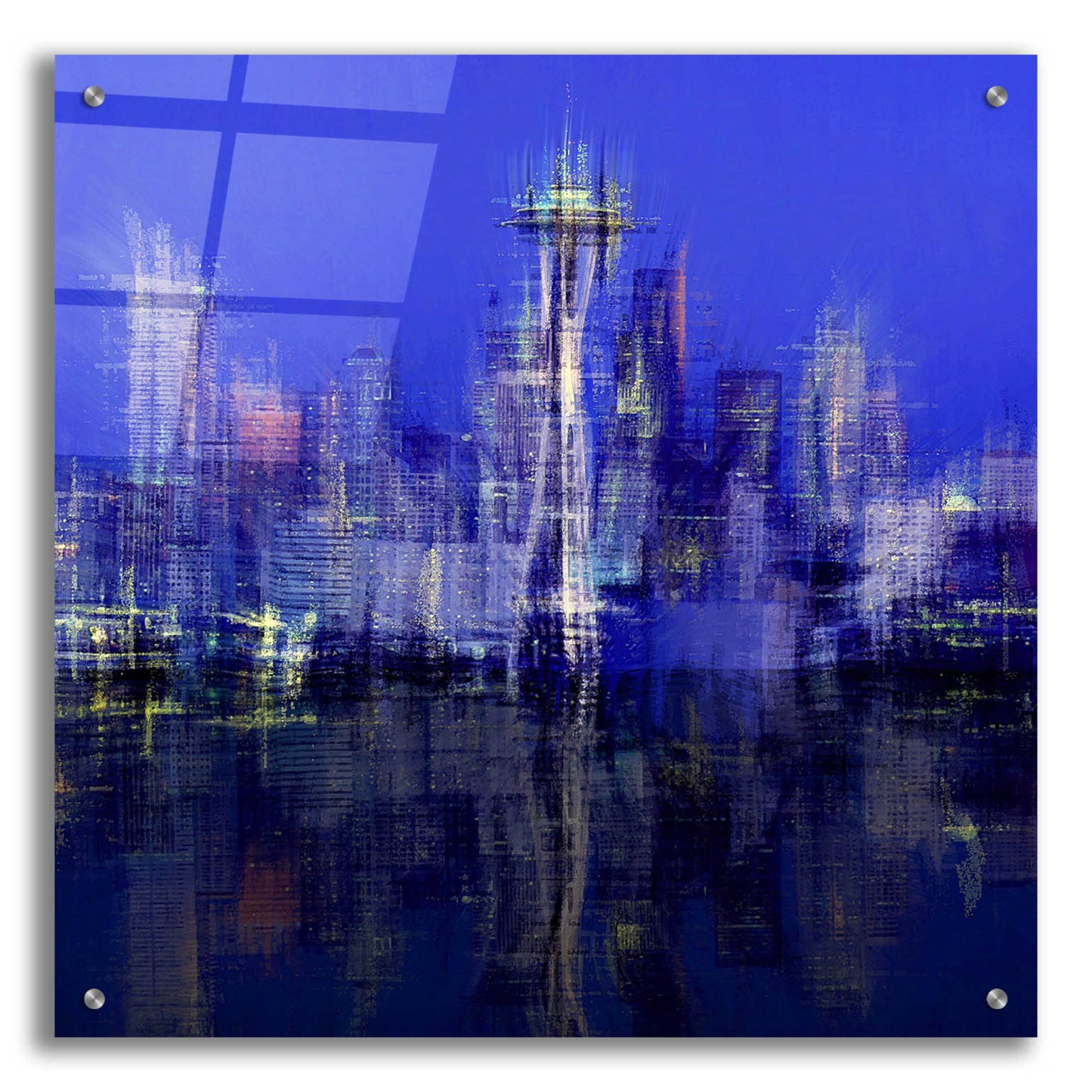 Epic Art 'Seattle' by David Manlove, Acrylic Glass Wall Art,24x24