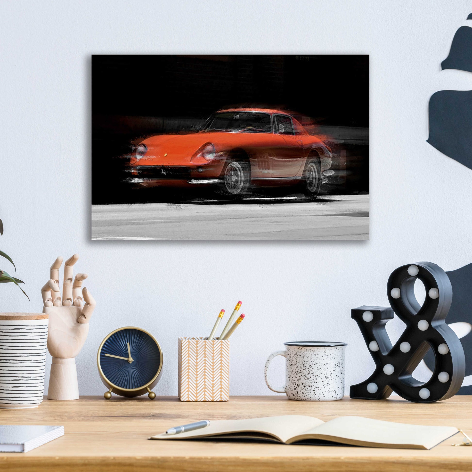 Epic Art 'Ferrari 275 GTB' by David Manlove, Acrylic Glass Wall Art,16x12