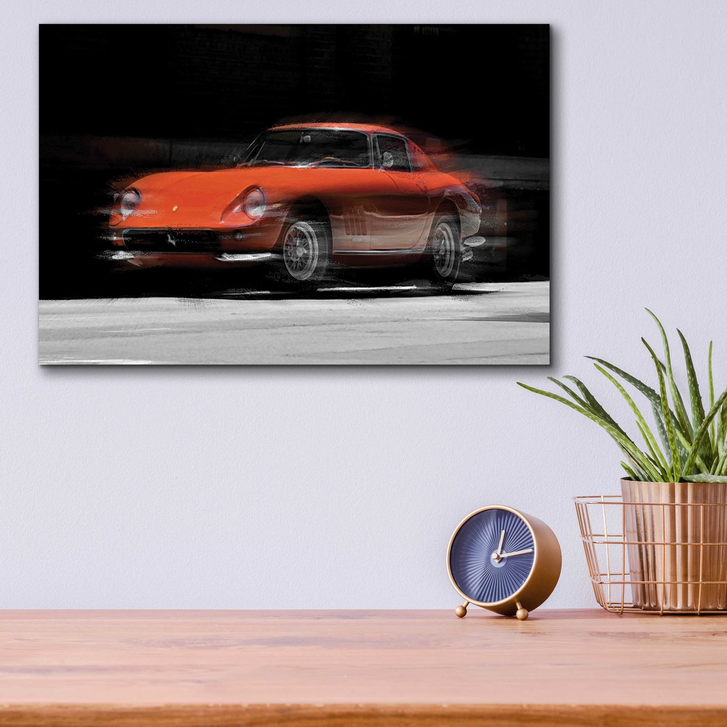 Epic Art 'Ferrari 275 GTB' by David Manlove, Acrylic Glass Wall Art,16x12