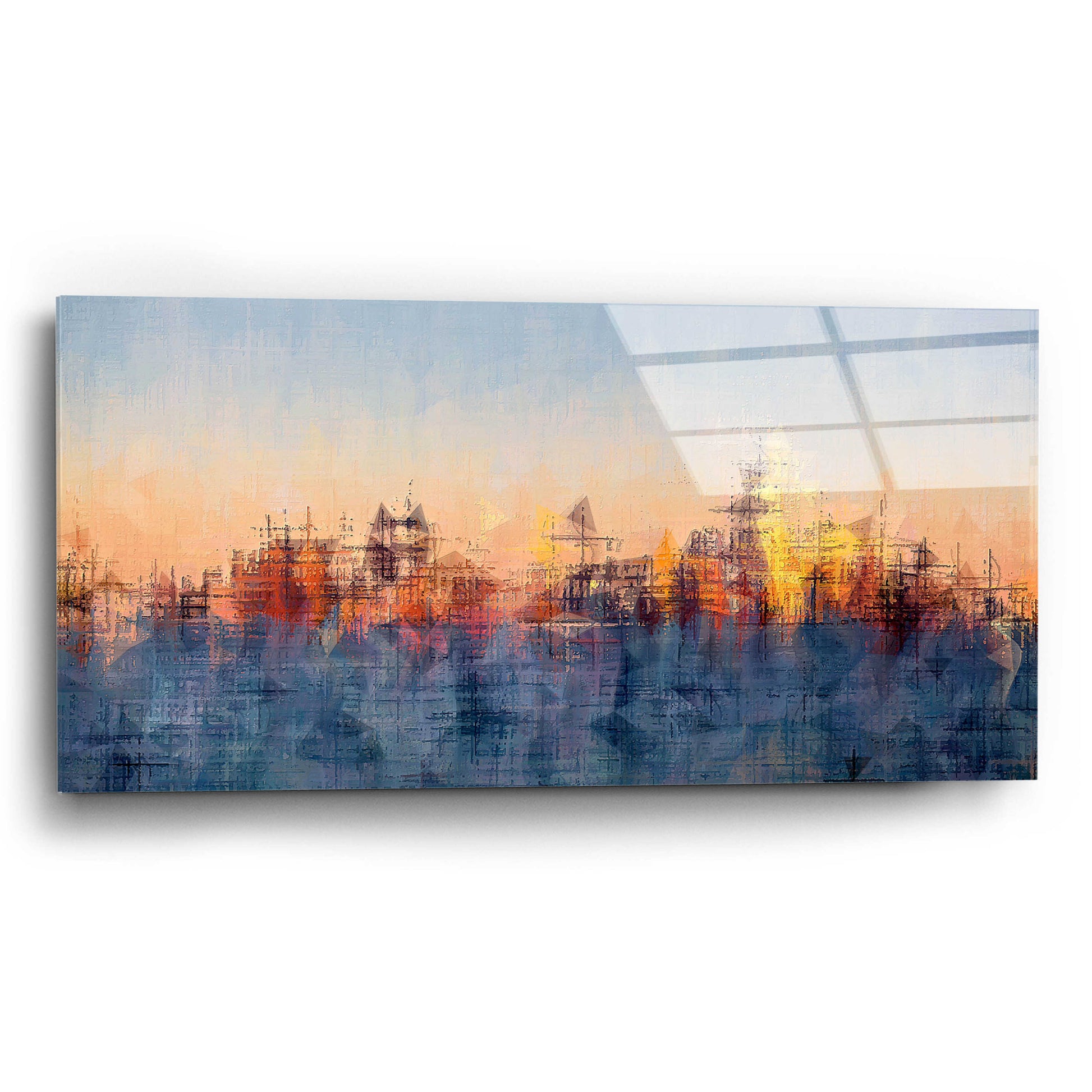 Epic Art 'Metro Morning 2' by David Manlove, Acrylic Glass Wall Art,24x12