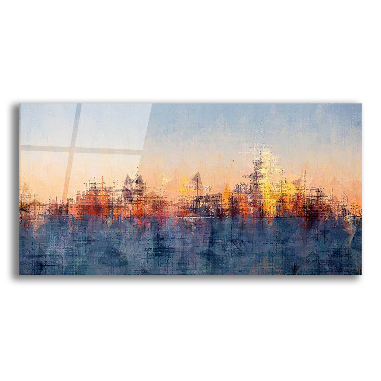 Epic Art 'Metro Morning 2' by David Manlove, Acrylic Glass Wall Art,24x12