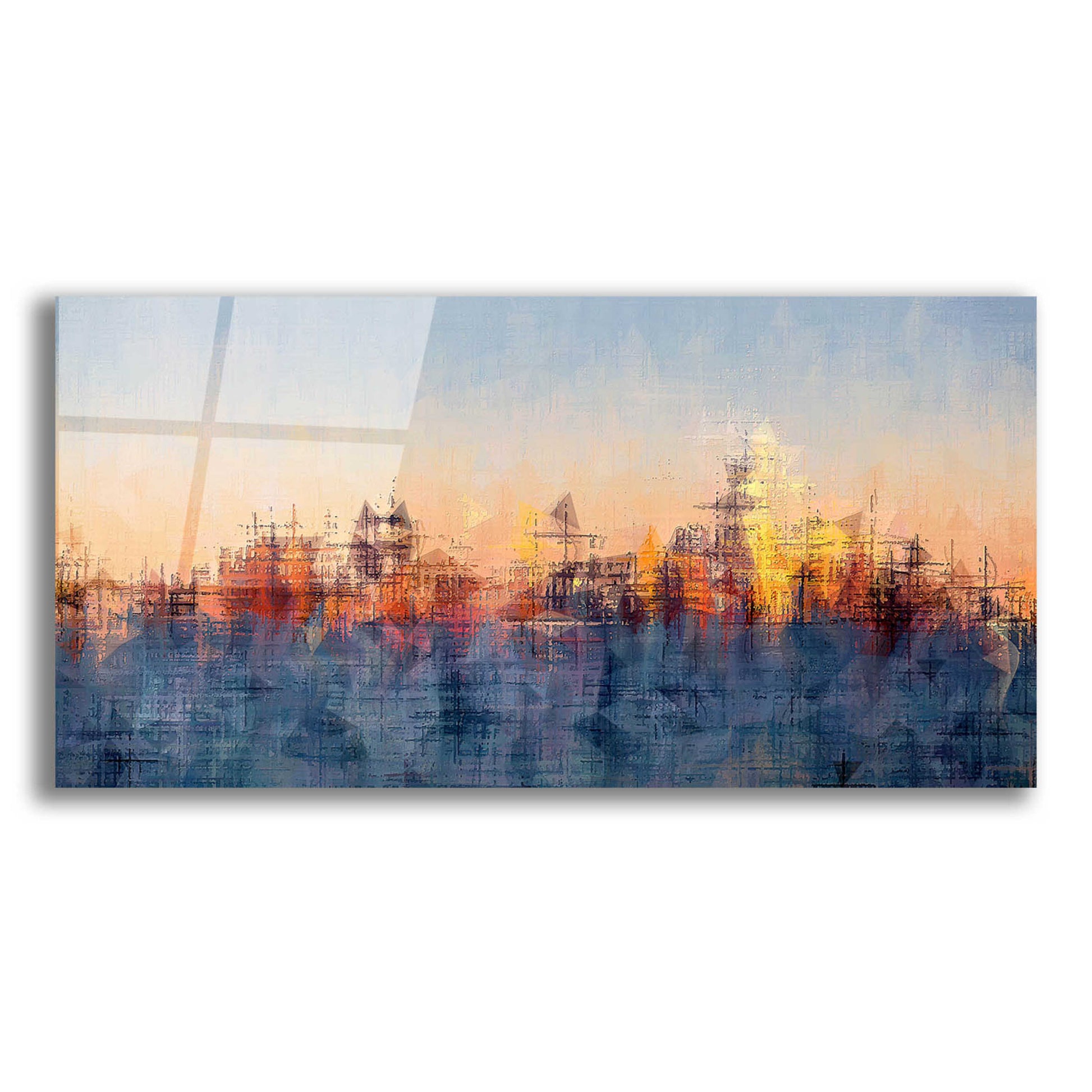 Epic Art 'Metro Morning 2' by David Manlove, Acrylic Glass Wall Art,24x12