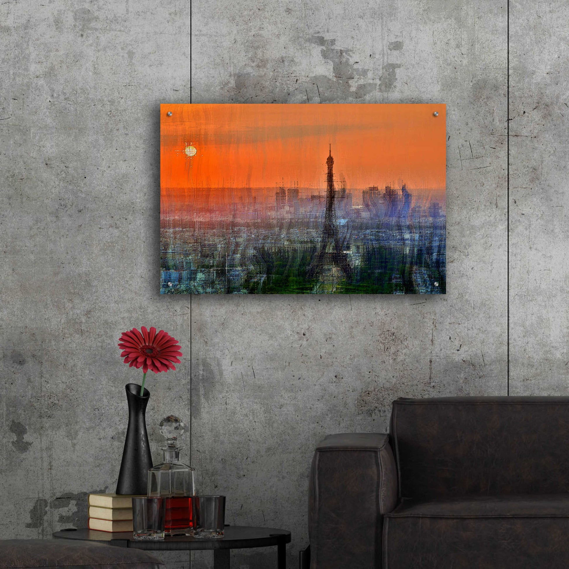 Epic Art 'paris6' by David Manlove, Acrylic Glass Wall Art,36x24