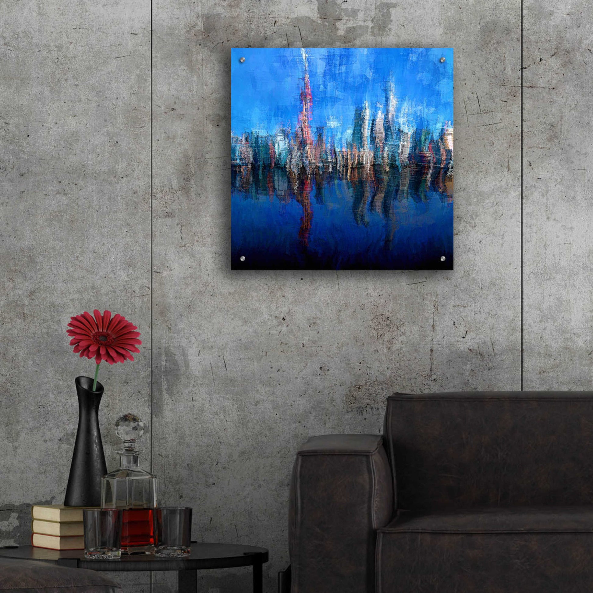 Epic Art 'Shanghai' by David Manlove, Acrylic Glass Wall Art,24x24