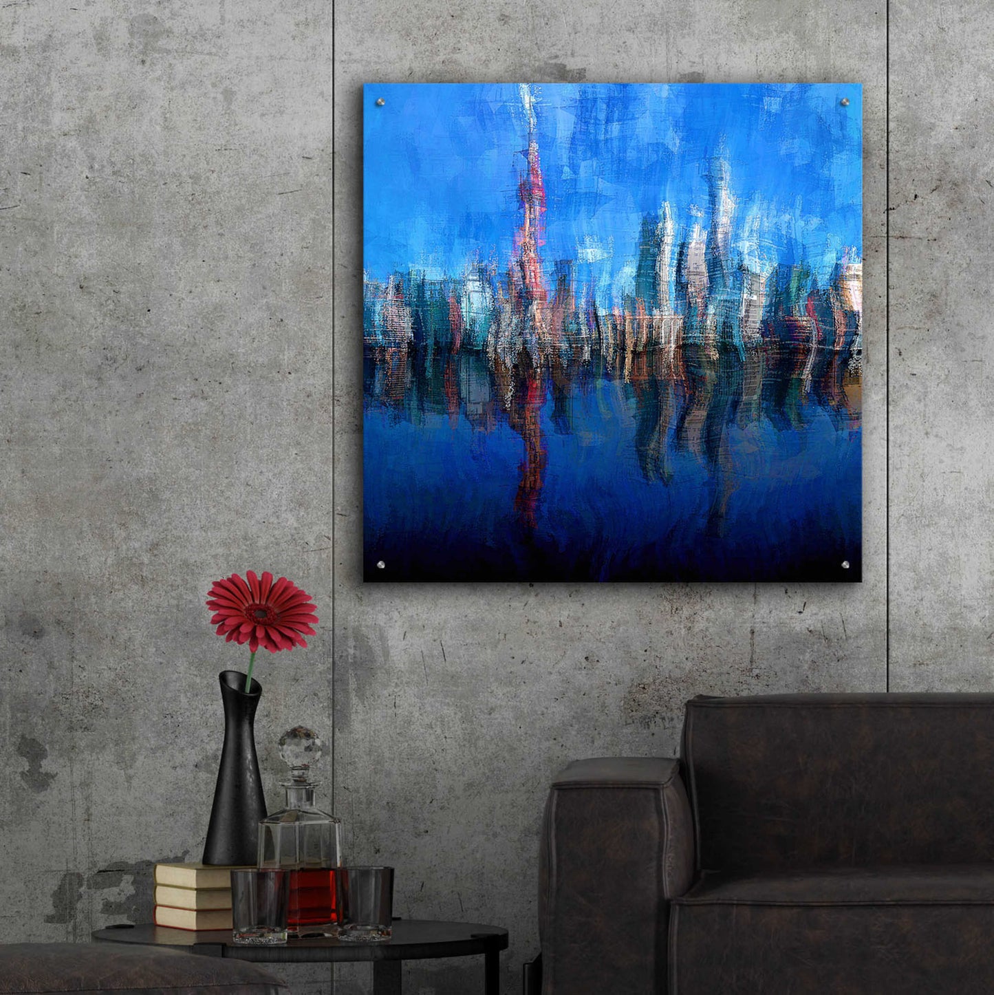 Epic Art 'Shanghai' by David Manlove, Acrylic Glass Wall Art,36x36