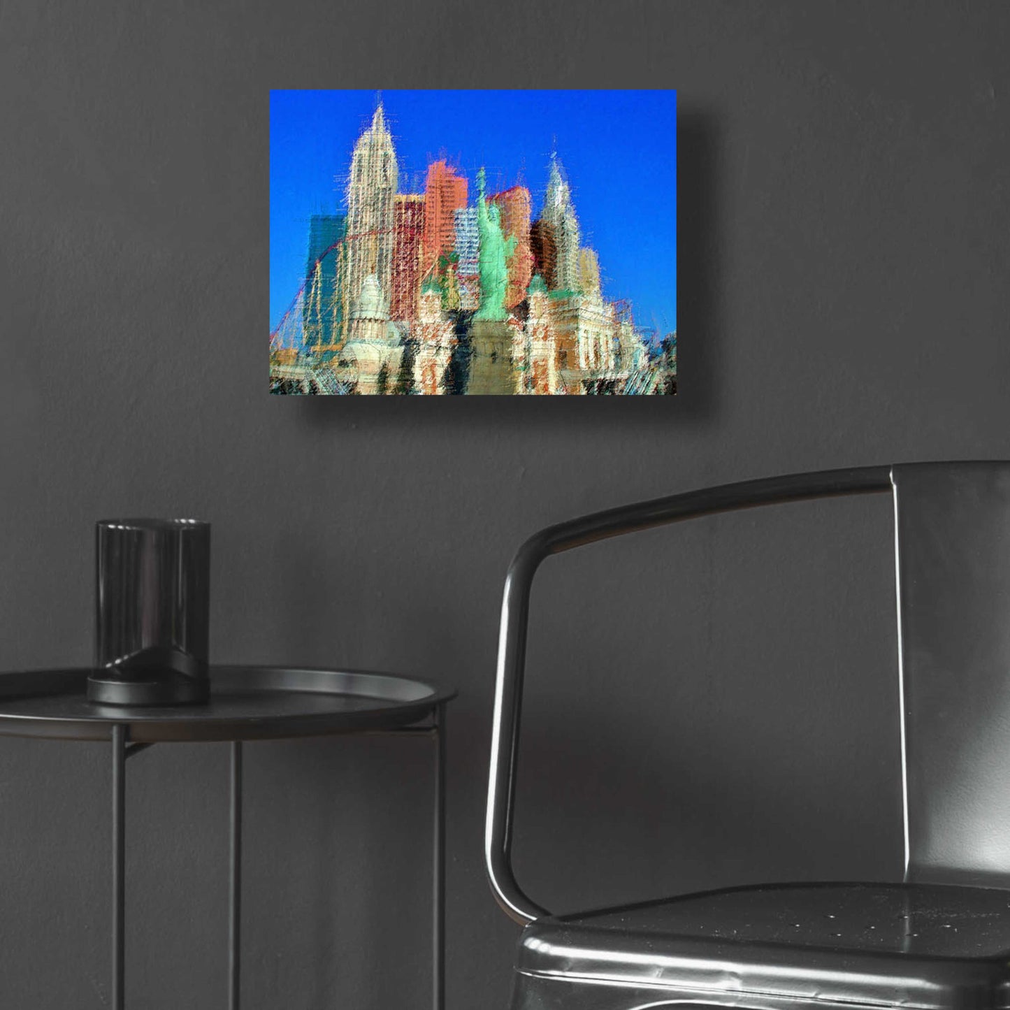 Epic Art 'NewYorkLasVegas' by David Manlove, Acrylic Glass Wall Art,16x12