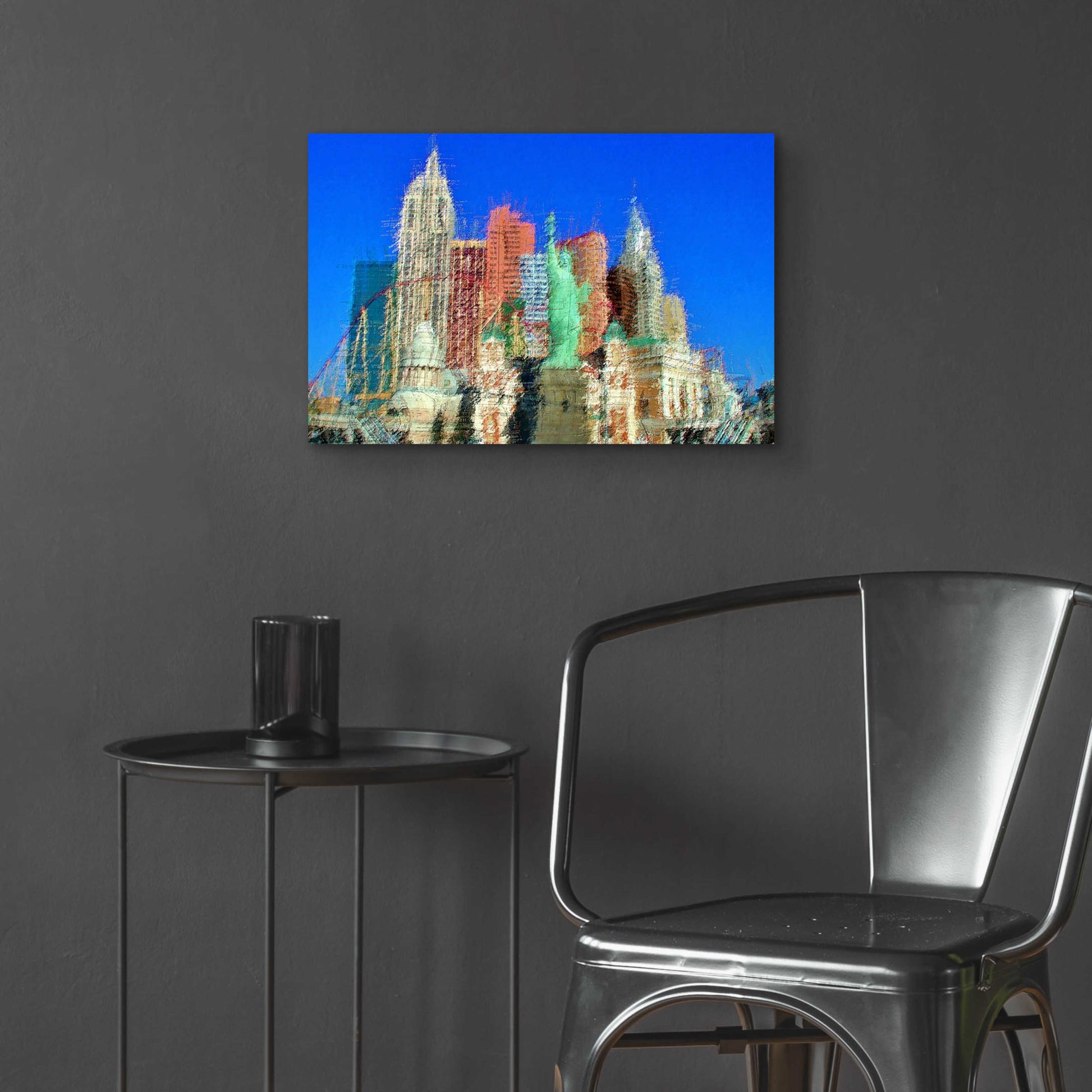 Epic Art 'NewYorkLasVegas' by David Manlove, Acrylic Glass Wall Art,24x16