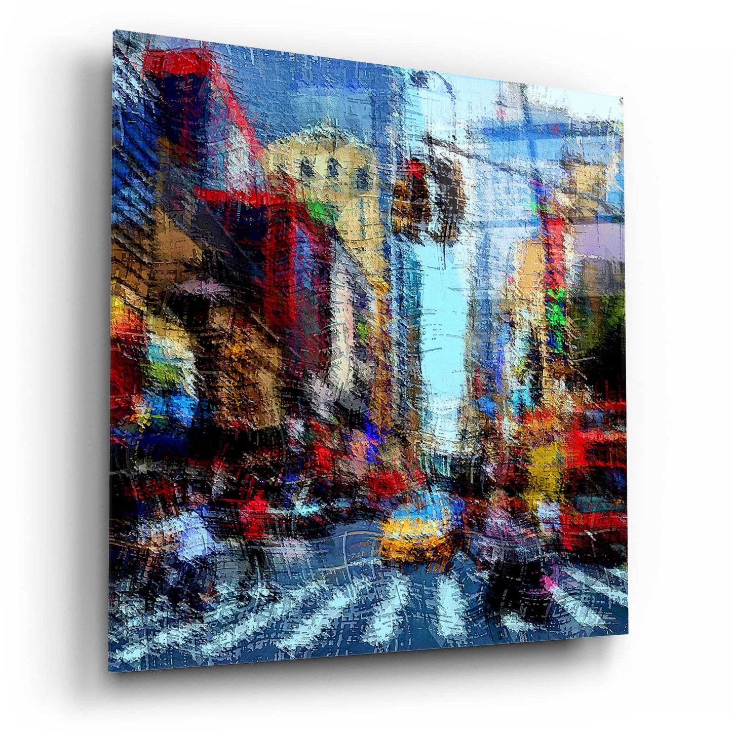 Epic Art 'Street A' by David Manlove, Acrylic Glass Wall Art,12x12