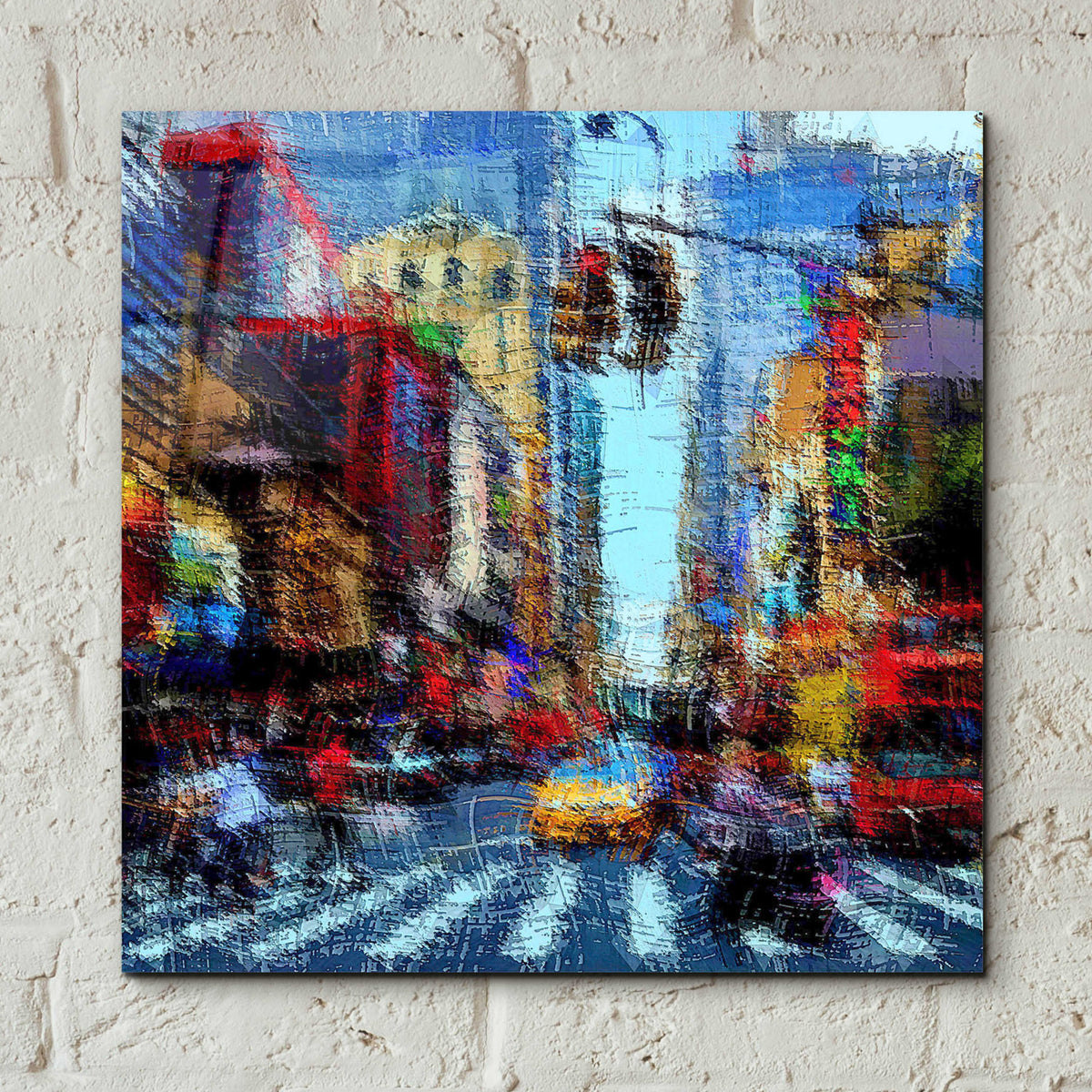 Epic Art 'Street A' by David Manlove, Acrylic Glass Wall Art,12x12