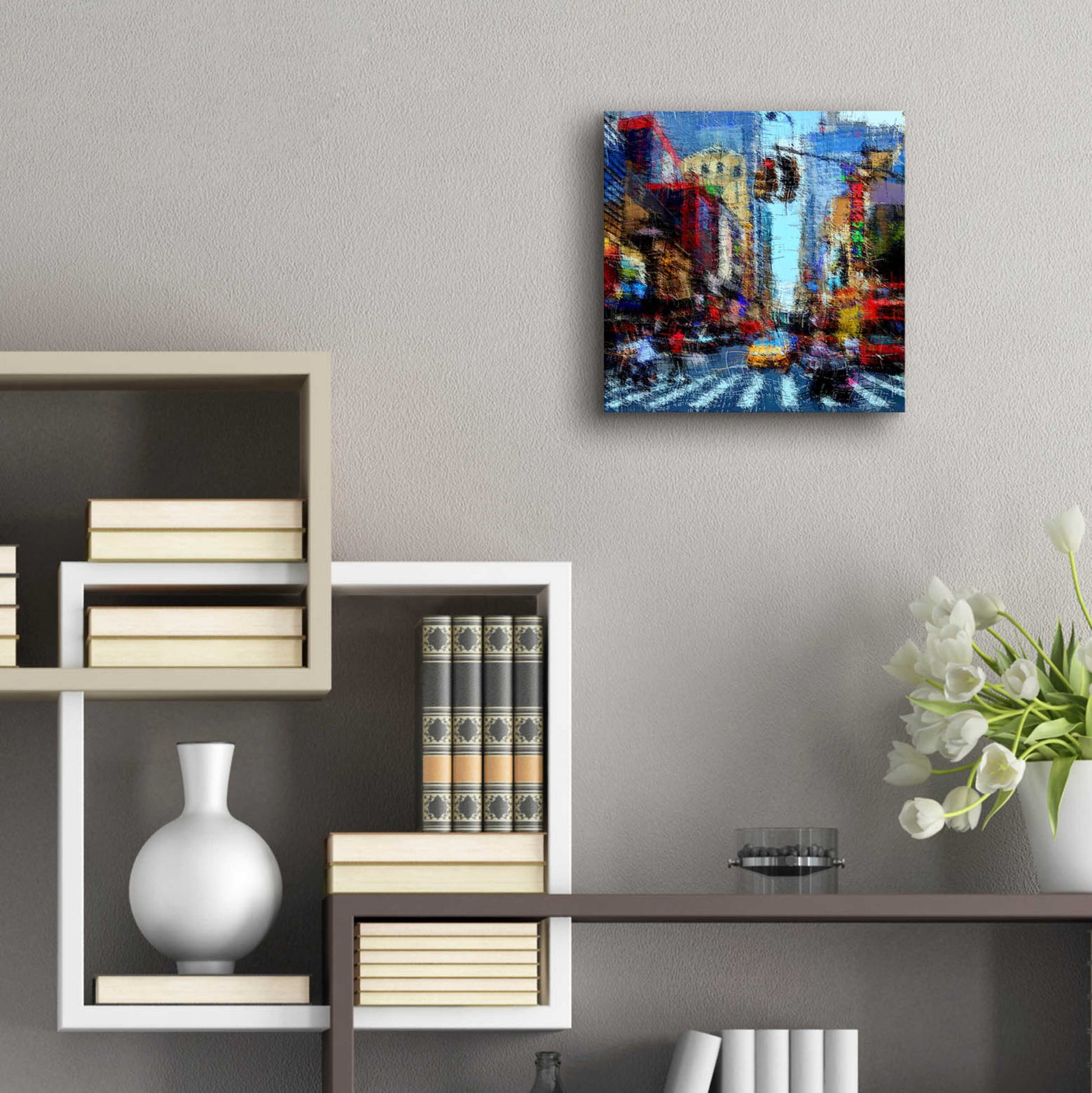 Epic Art 'Street A' by David Manlove, Acrylic Glass Wall Art,12x12