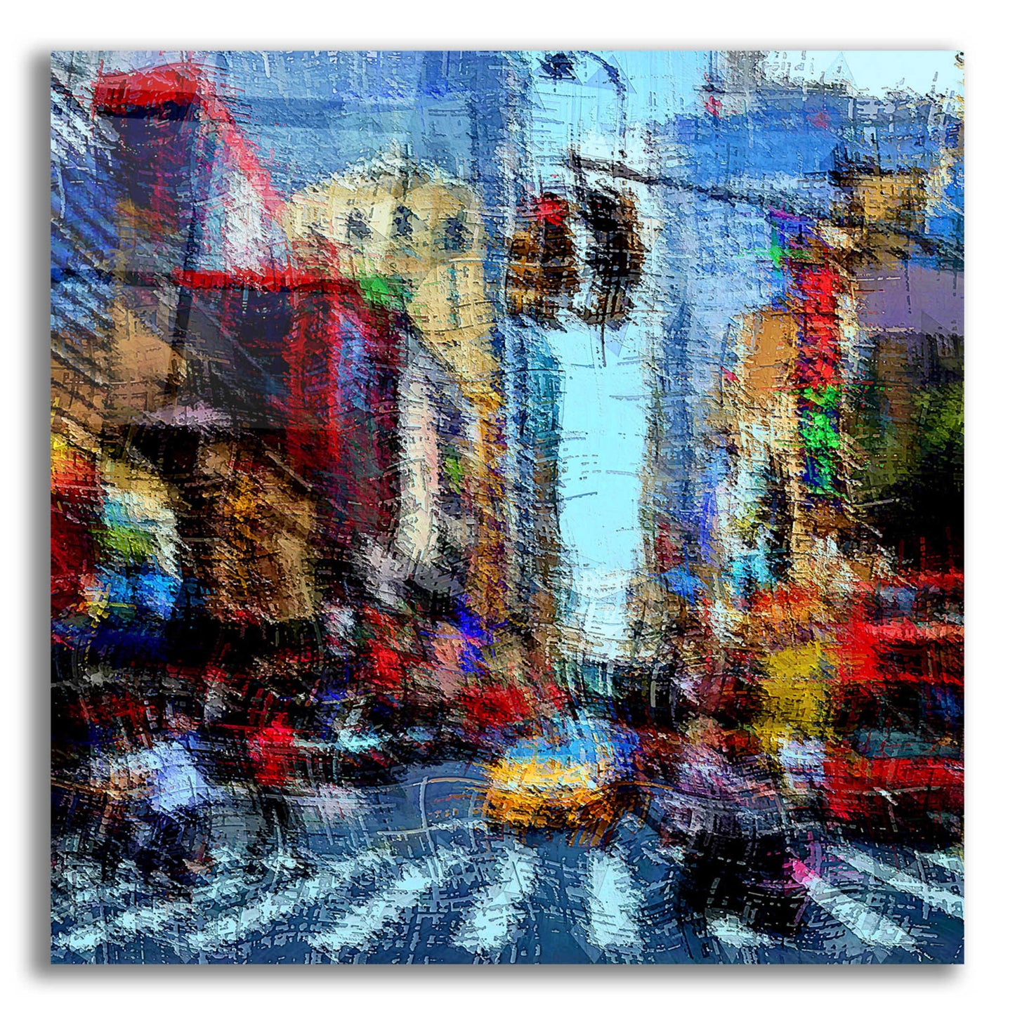 Epic Art 'Street A' by David Manlove, Acrylic Glass Wall Art,12x12