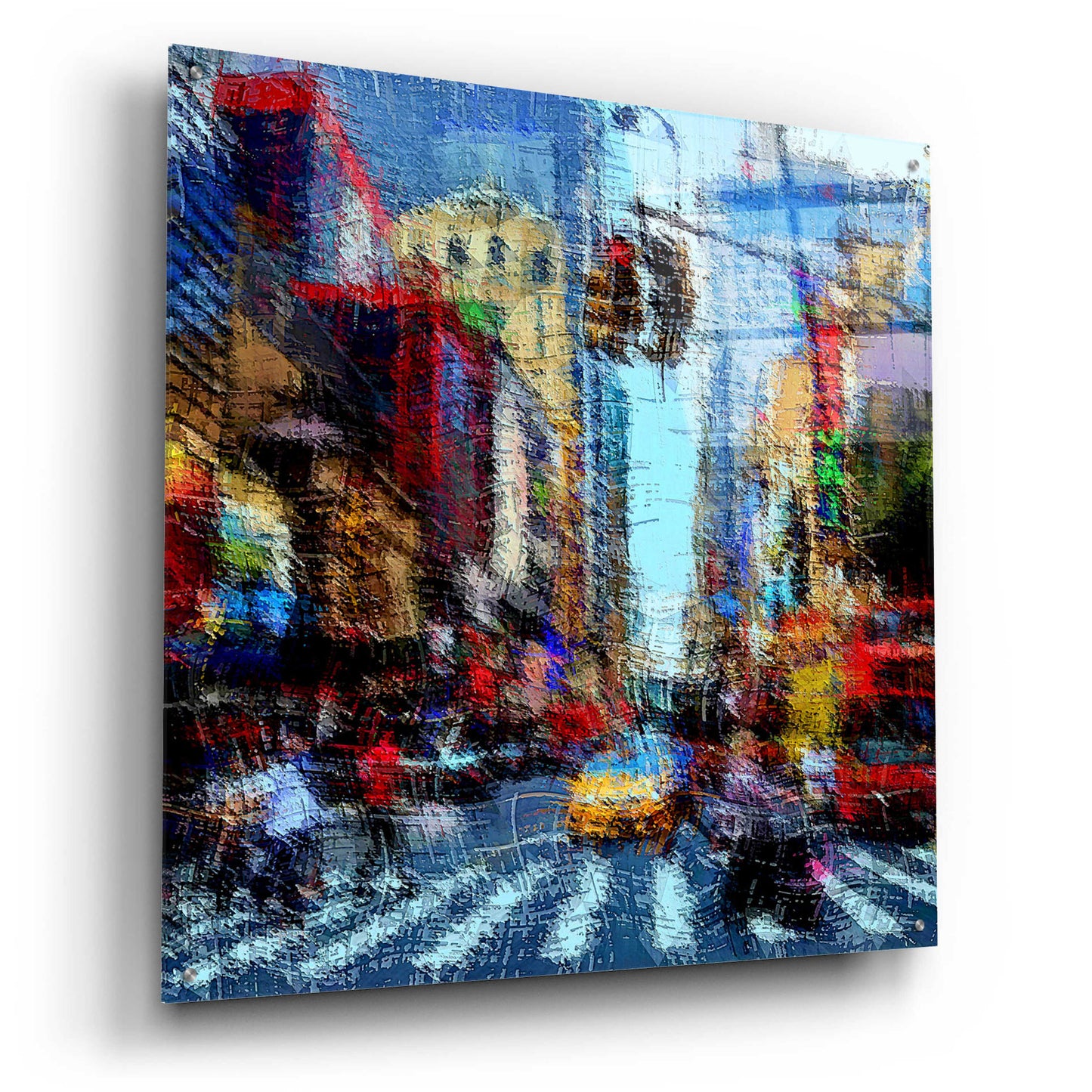 Epic Art 'Street A' by David Manlove, Acrylic Glass Wall Art,36x36