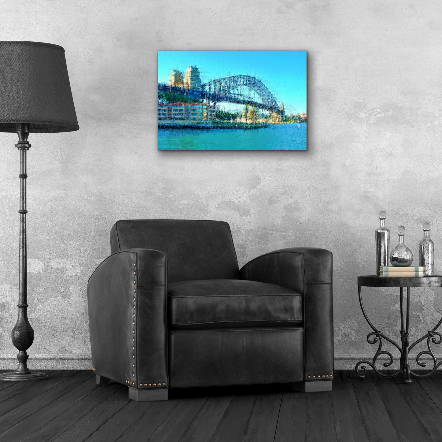 Epic Art 'Sydney Harbour Bridge' by David Manlove, Acrylic Glass Wall Art,24x16