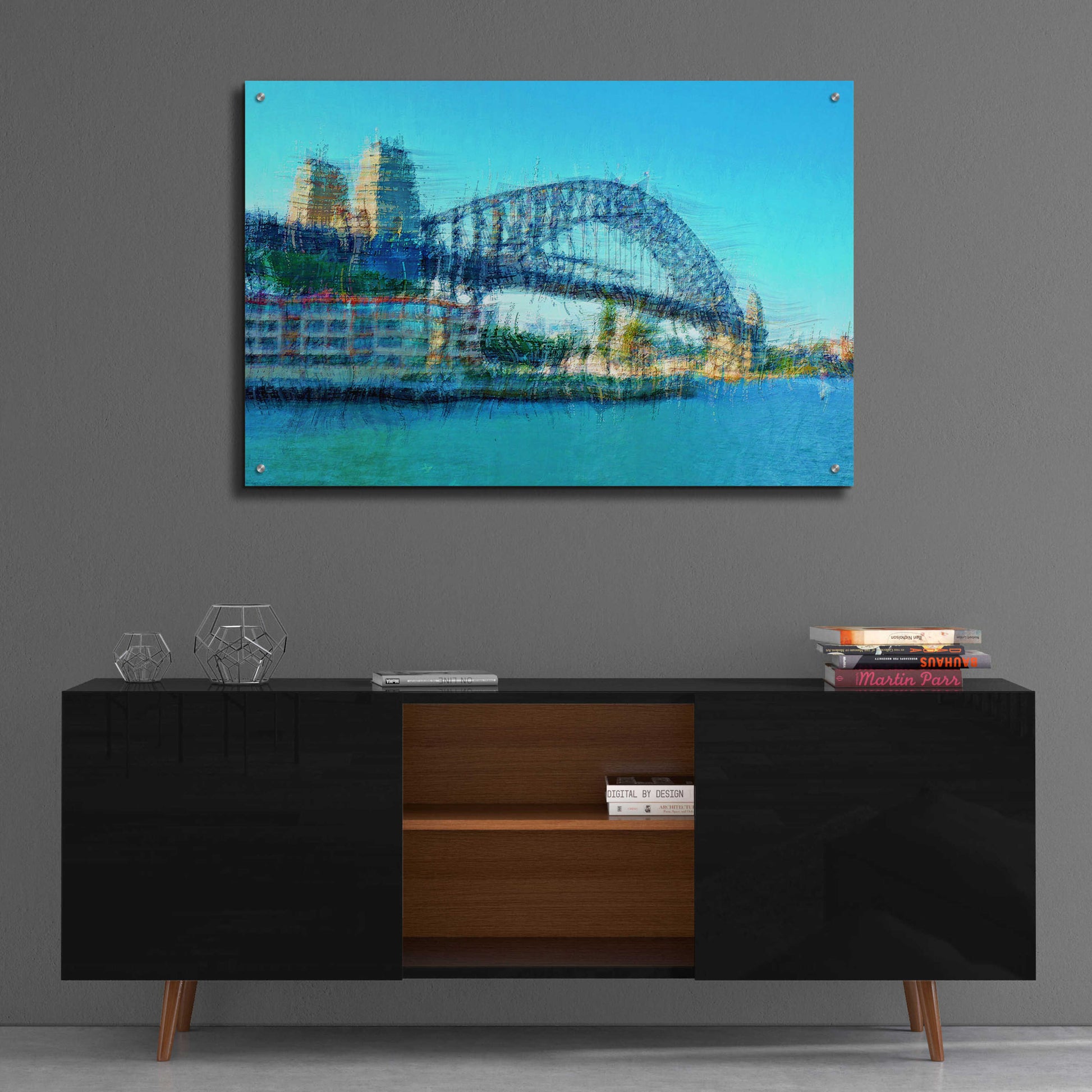 Epic Art 'Sydney Harbour Bridge' by David Manlove, Acrylic Glass Wall Art,36x24