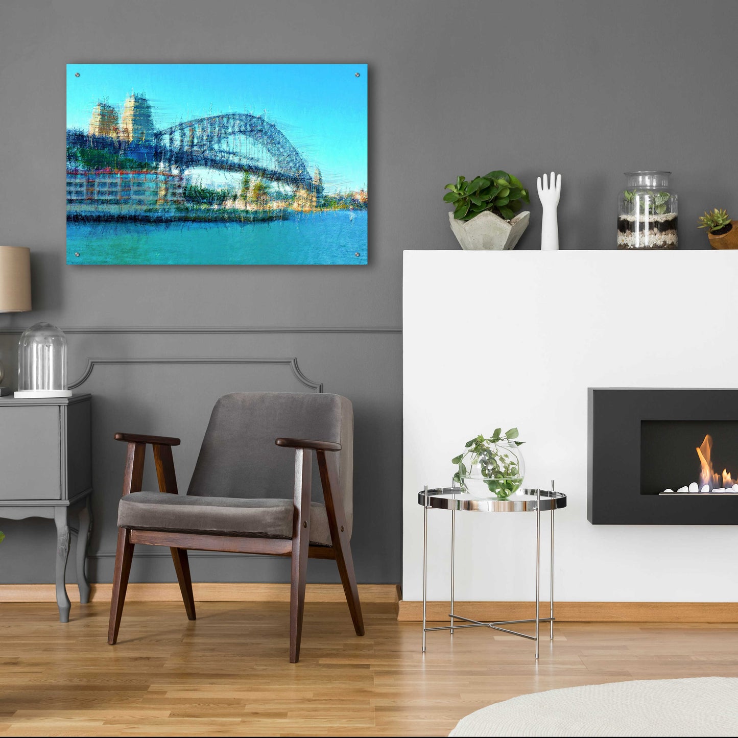 Epic Art 'Sydney Harbour Bridge' by David Manlove, Acrylic Glass Wall Art,36x24