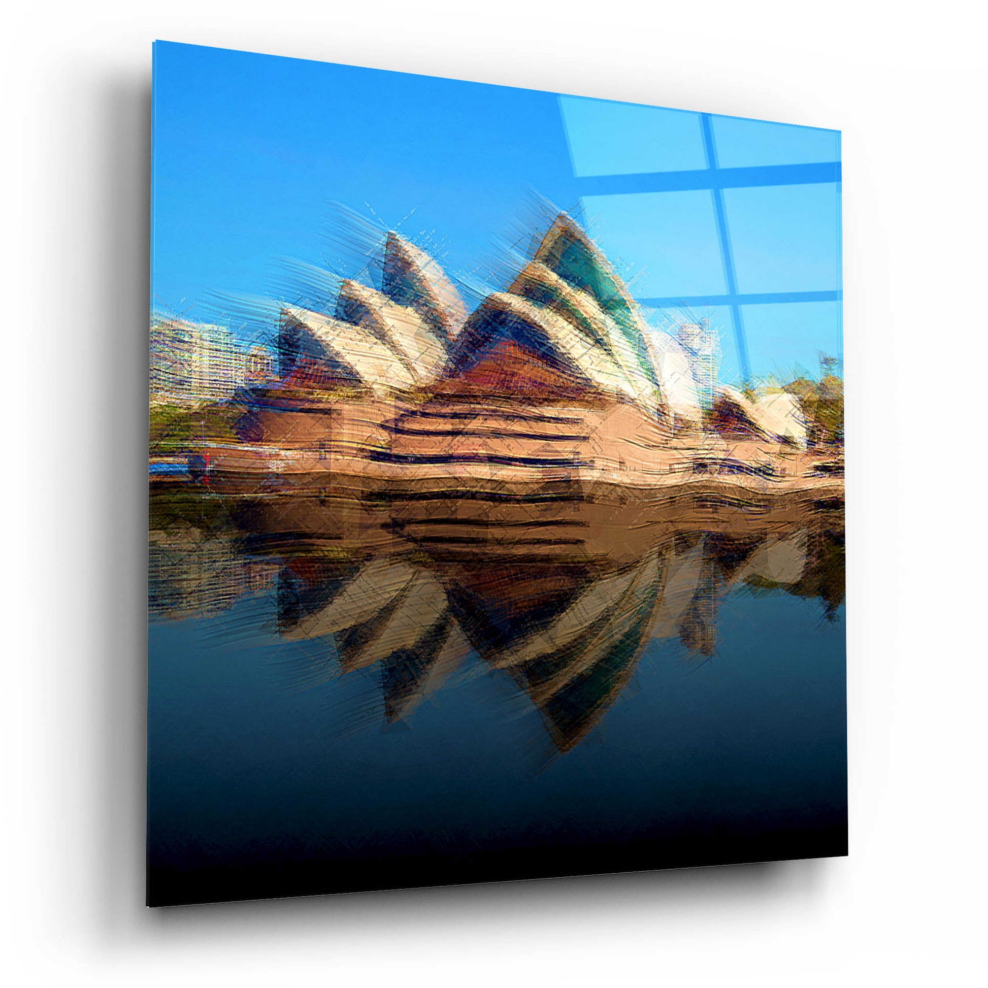 Epic Art 'Sydney Opera House' by David Manlove, Acrylic Glass Wall Art,12x12