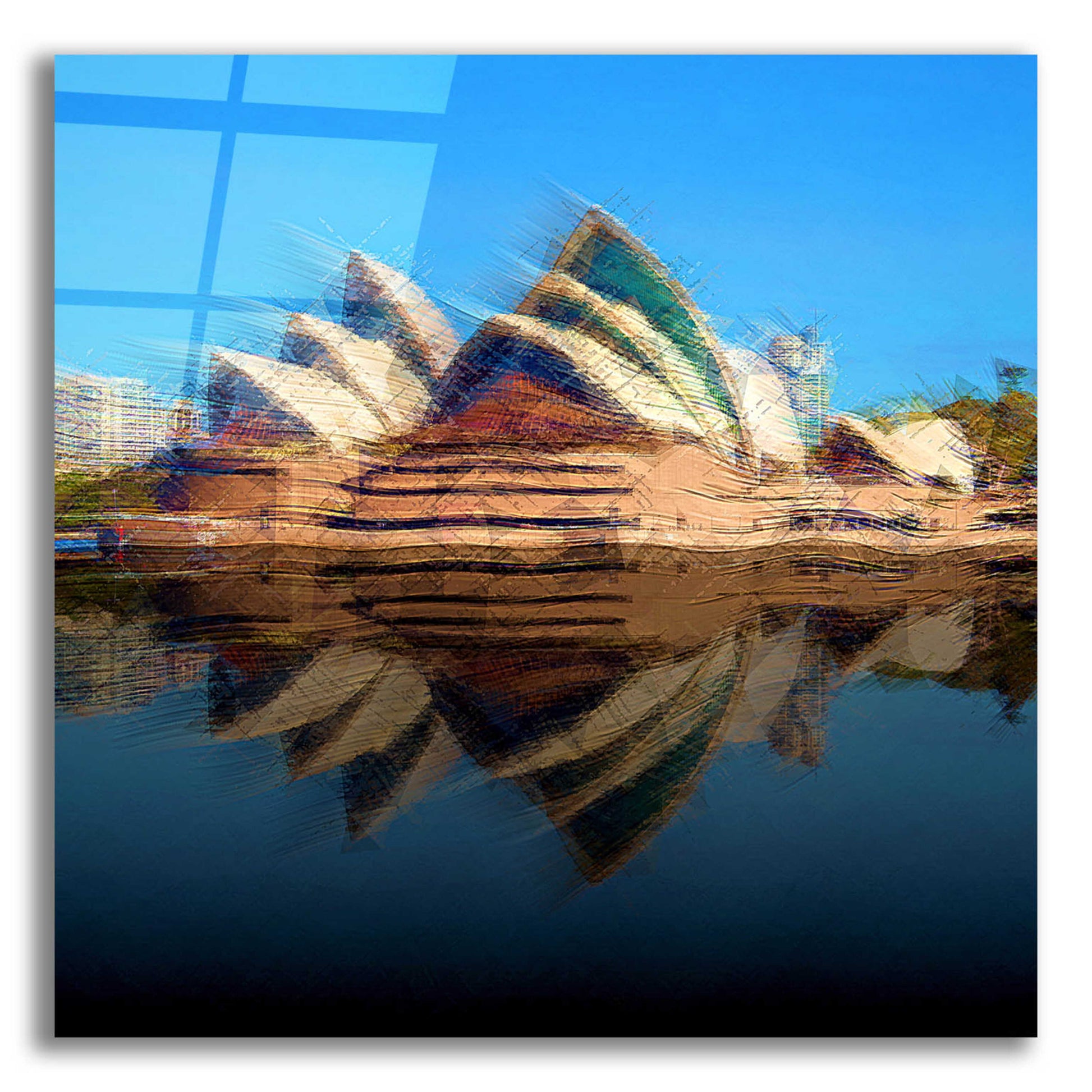 Epic Art 'Sydney Opera House' by David Manlove, Acrylic Glass Wall Art,12x12