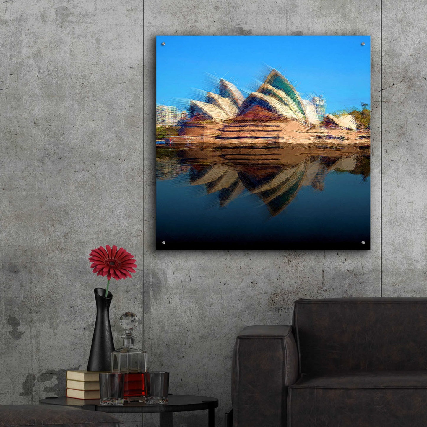 Epic Art 'Sydney Opera House' by David Manlove, Acrylic Glass Wall Art,36x36