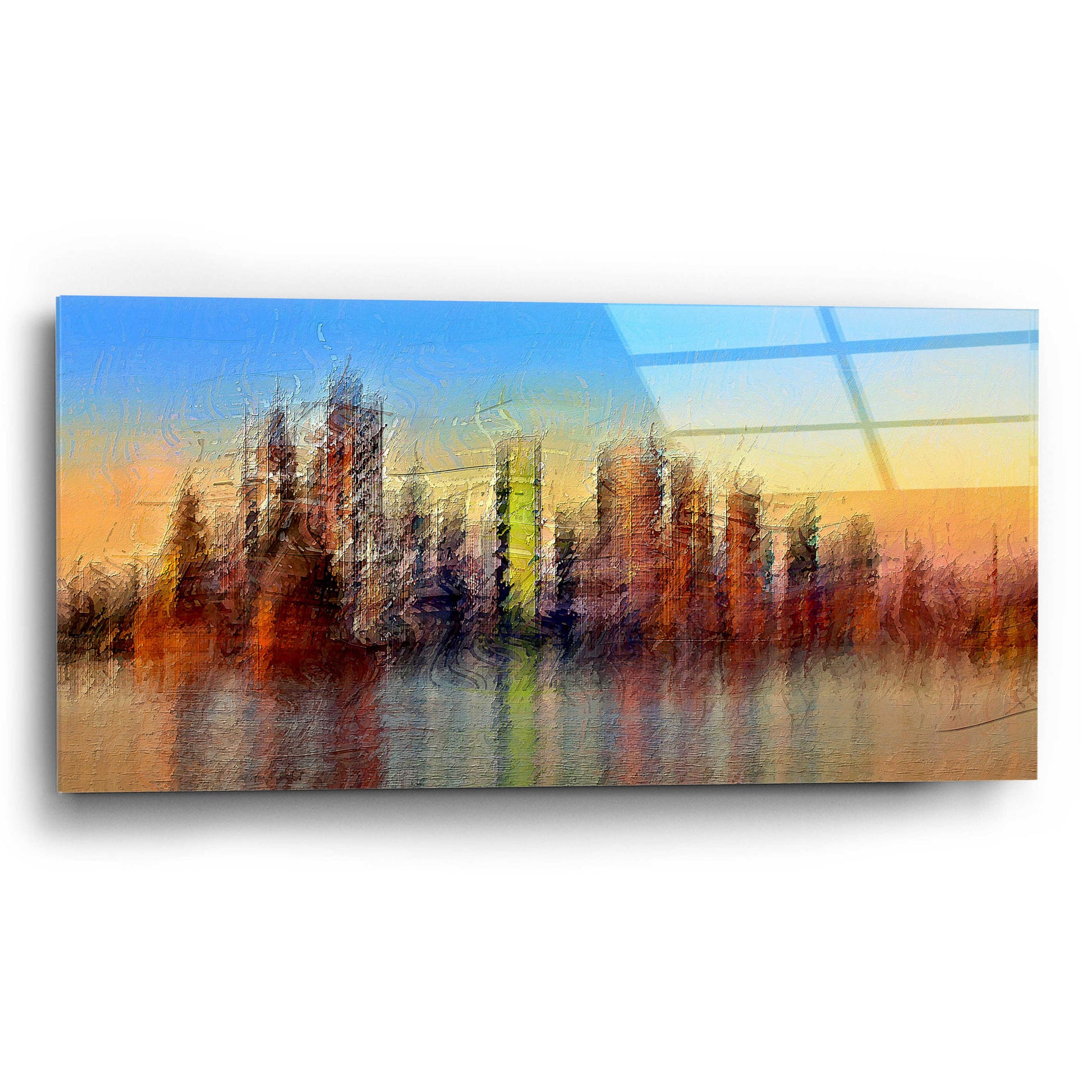 Epic Art 'Sydney' by David Manlove, Acrylic Glass Wall Art,24x12