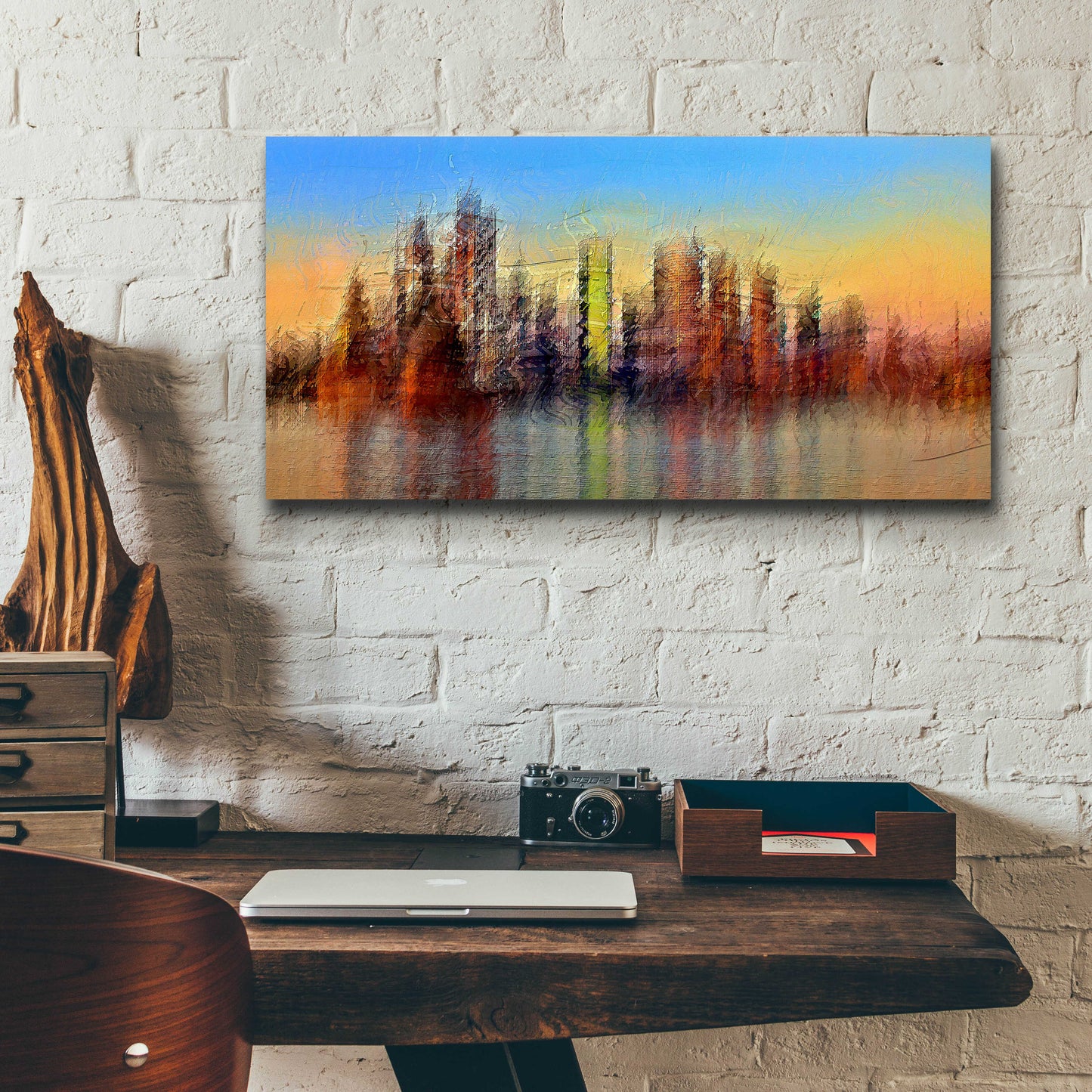 Epic Art 'Sydney' by David Manlove, Acrylic Glass Wall Art,24x12