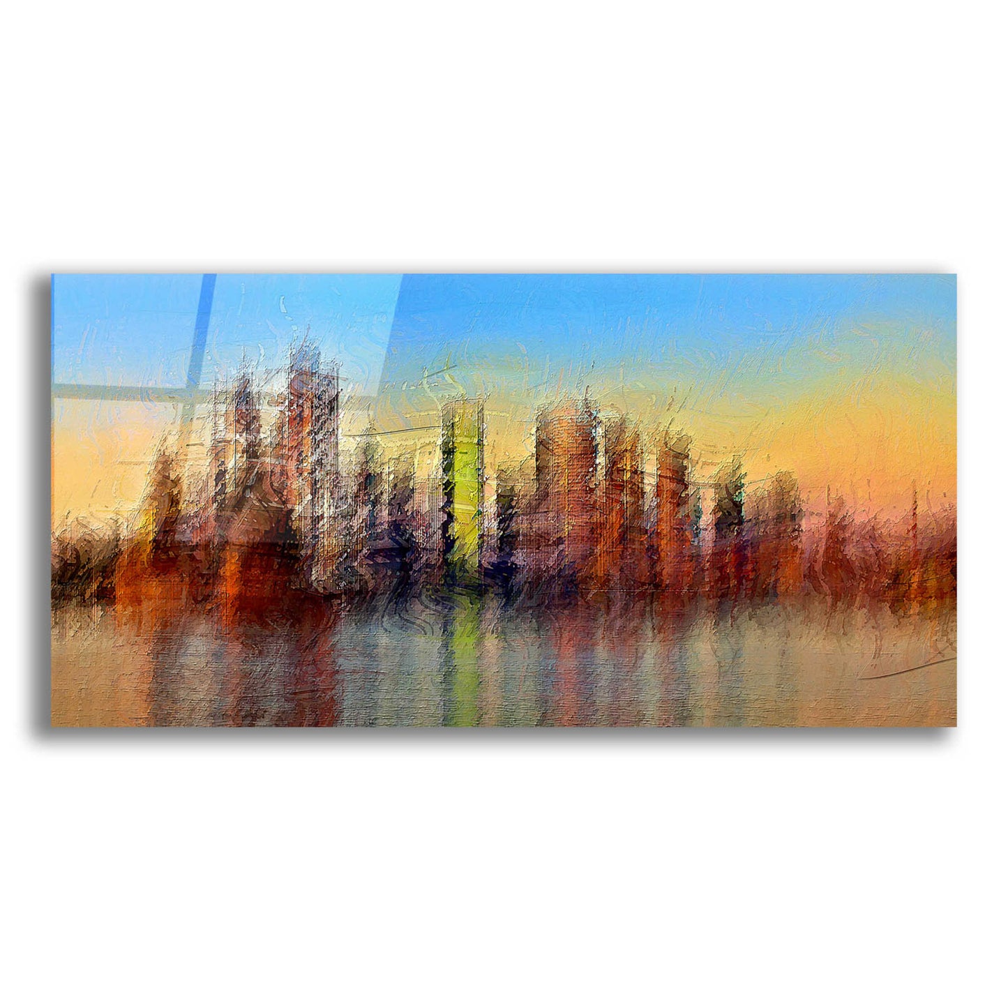 Epic Art 'Sydney' by David Manlove, Acrylic Glass Wall Art,24x12