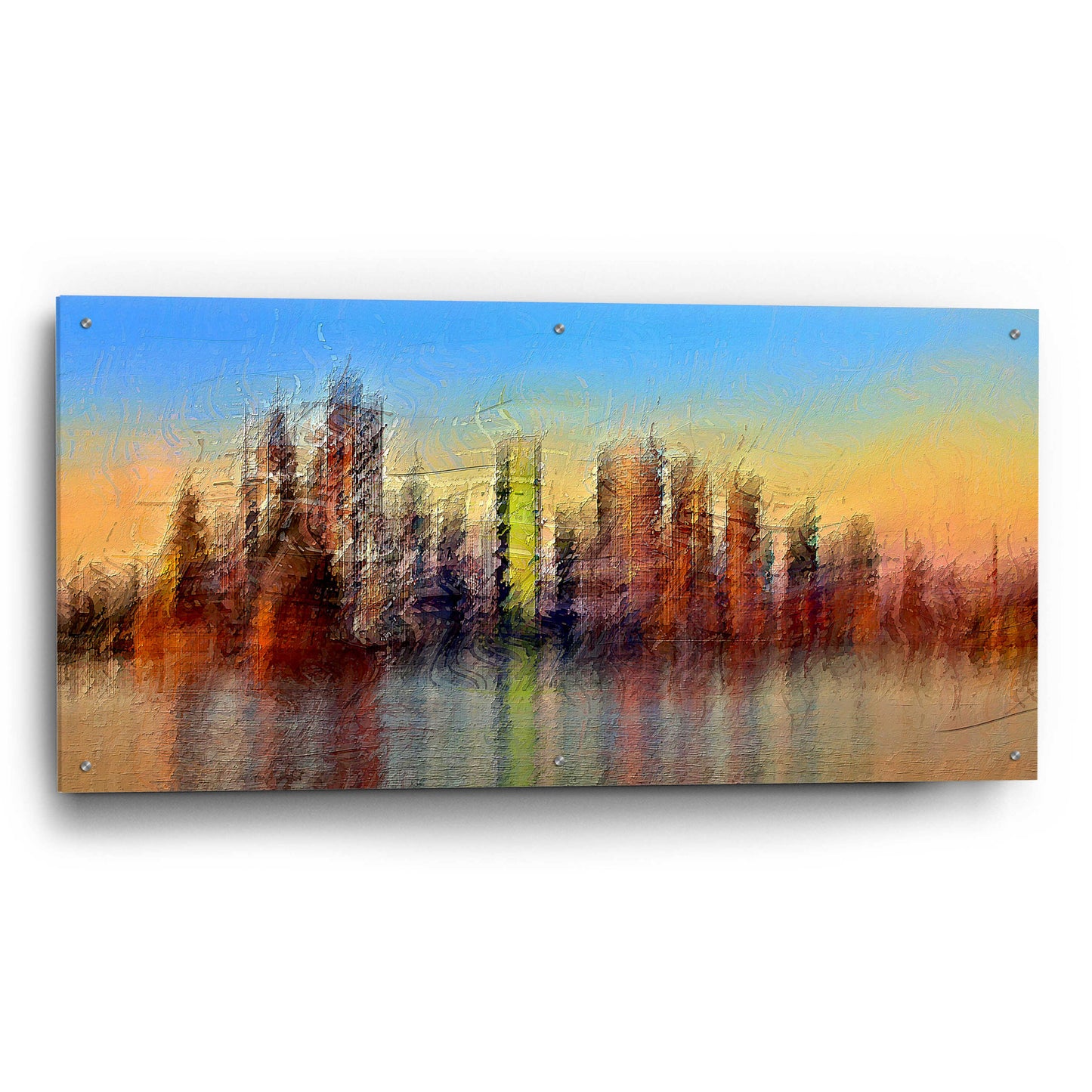 Epic Art 'Sydney' by David Manlove, Acrylic Glass Wall Art,48x24