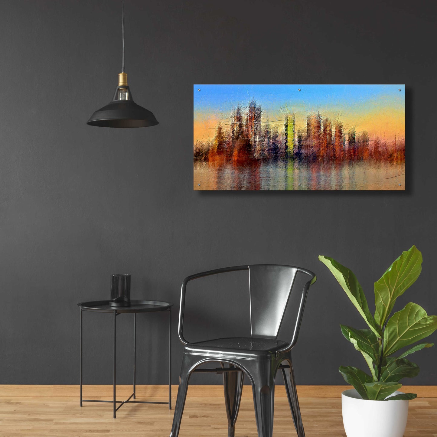 Epic Art 'Sydney' by David Manlove, Acrylic Glass Wall Art,48x24