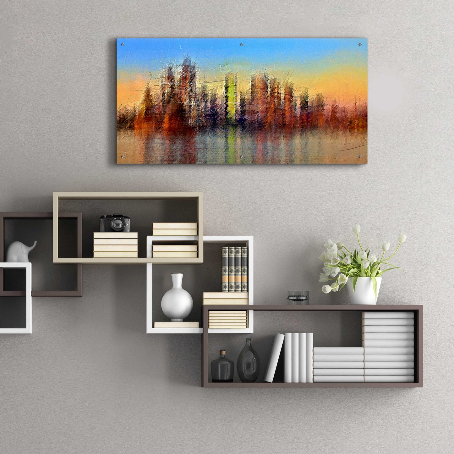 Epic Art 'Sydney' by David Manlove, Acrylic Glass Wall Art,48x24