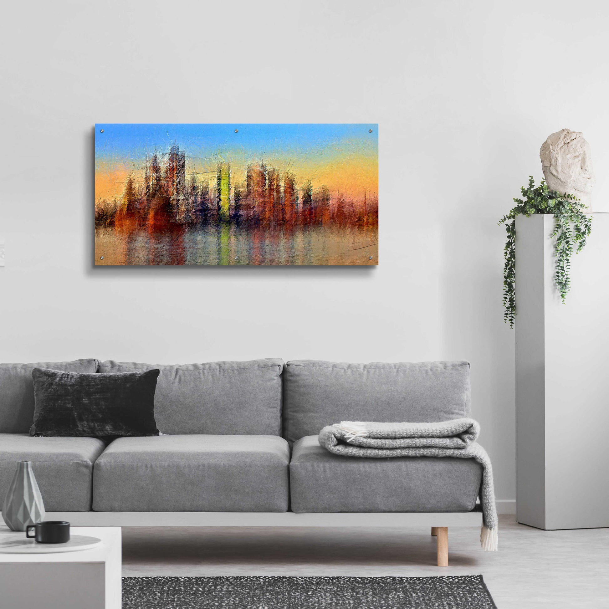 Epic Art 'Sydney' by David Manlove, Acrylic Glass Wall Art,48x24