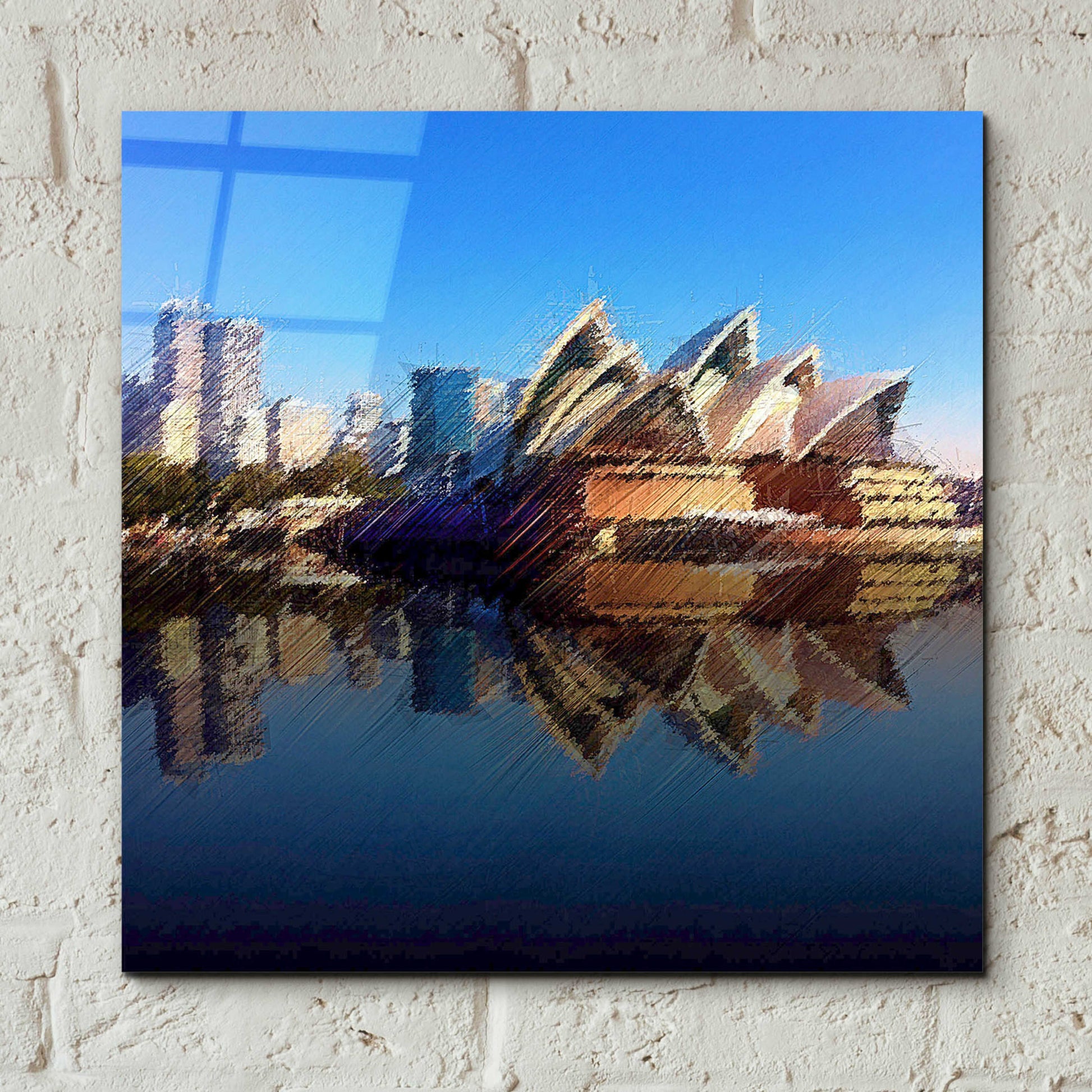 Epic Art 'The Opera House' by David Manlove, Acrylic Glass Wall Art,12x12