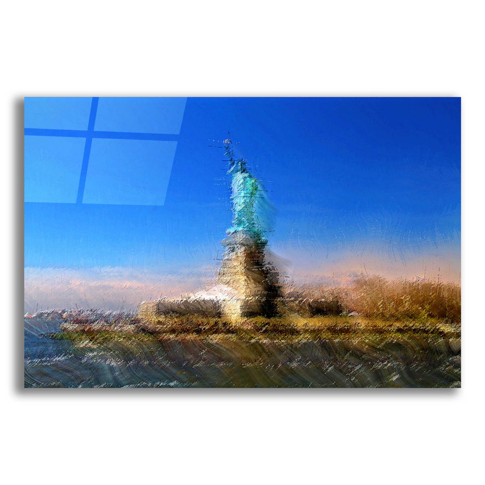 Epic Art 'Liberty A' by David Manlove, Acrylic Glass Wall Art,16x12