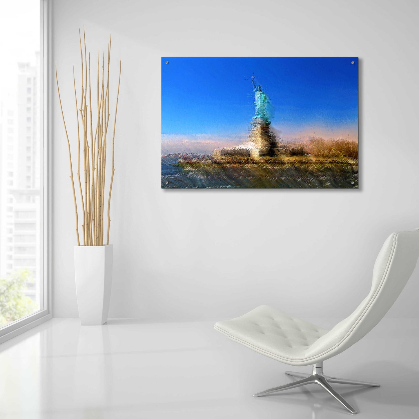 Epic Art 'Liberty A' by David Manlove, Acrylic Glass Wall Art,36x24