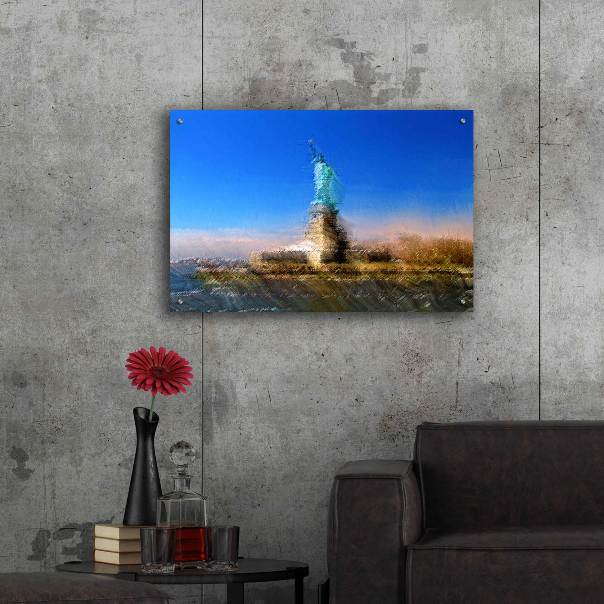 Epic Art 'Liberty A' by David Manlove, Acrylic Glass Wall Art,36x24