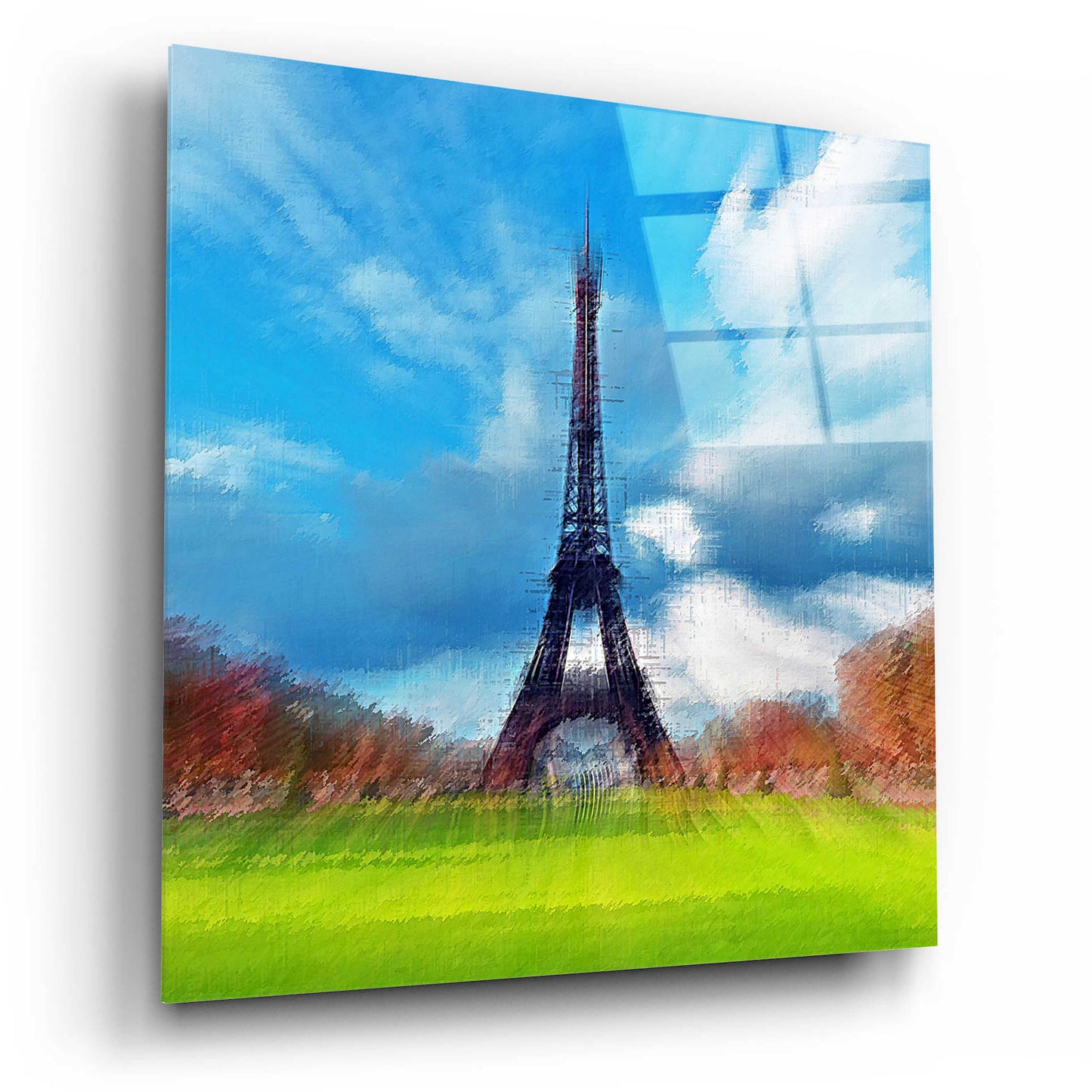 Epic Art 'Eiffel Tower' by David Manlove, Acrylic Glass Wall Art,12x12