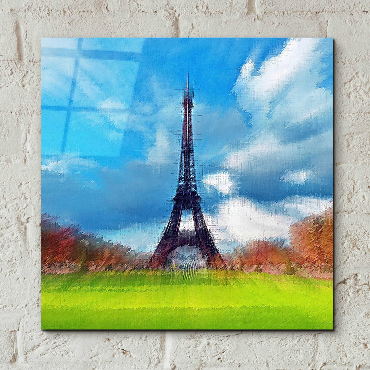 Epic Art 'Eiffel Tower' by David Manlove, Acrylic Glass Wall Art,12x12