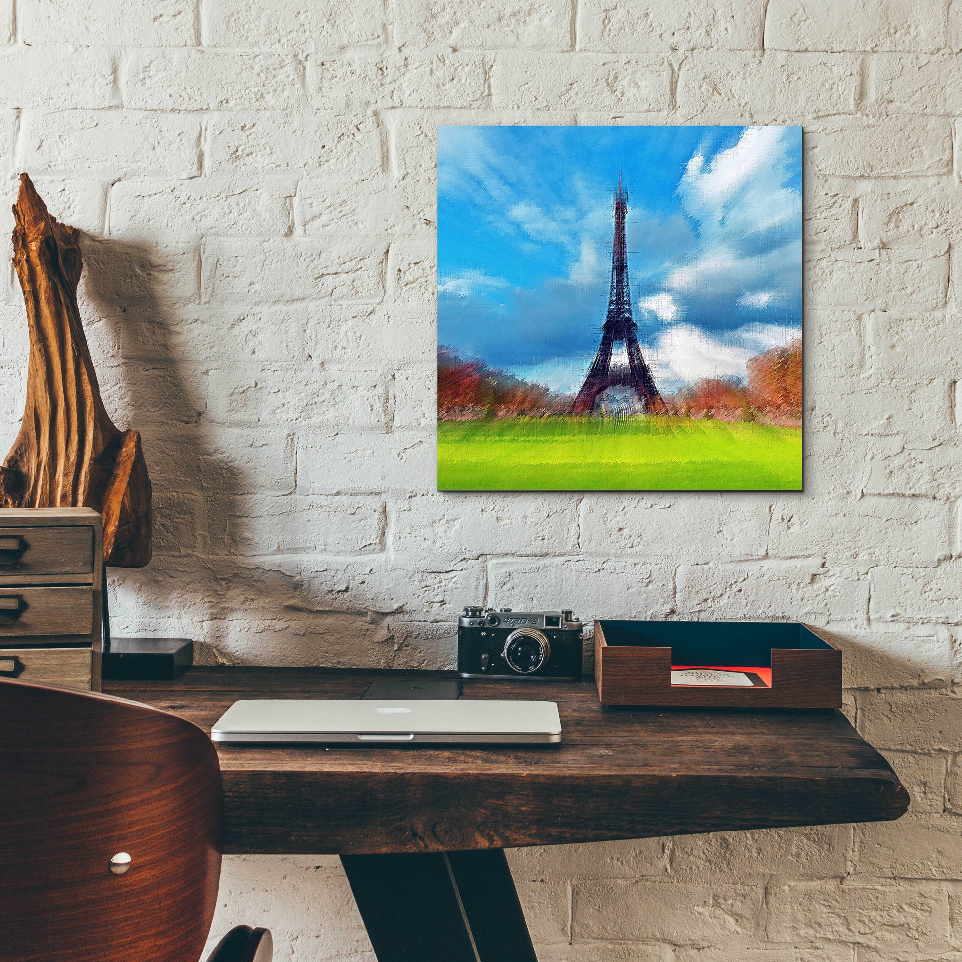 Epic Art 'Eiffel Tower' by David Manlove, Acrylic Glass Wall Art,12x12