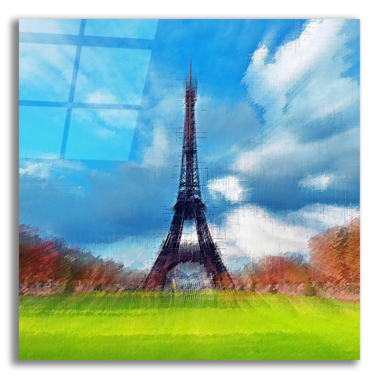 Epic Art 'Eiffel Tower' by David Manlove, Acrylic Glass Wall Art,12x12