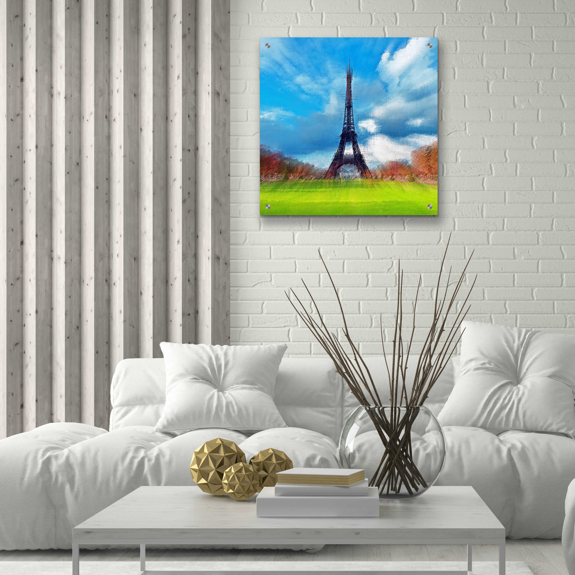 Epic Art 'Eiffel Tower' by David Manlove, Acrylic Glass Wall Art,24x24