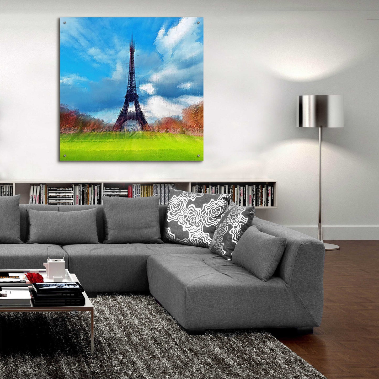 Epic Art 'Eiffel Tower' by David Manlove, Acrylic Glass Wall Art,36x36