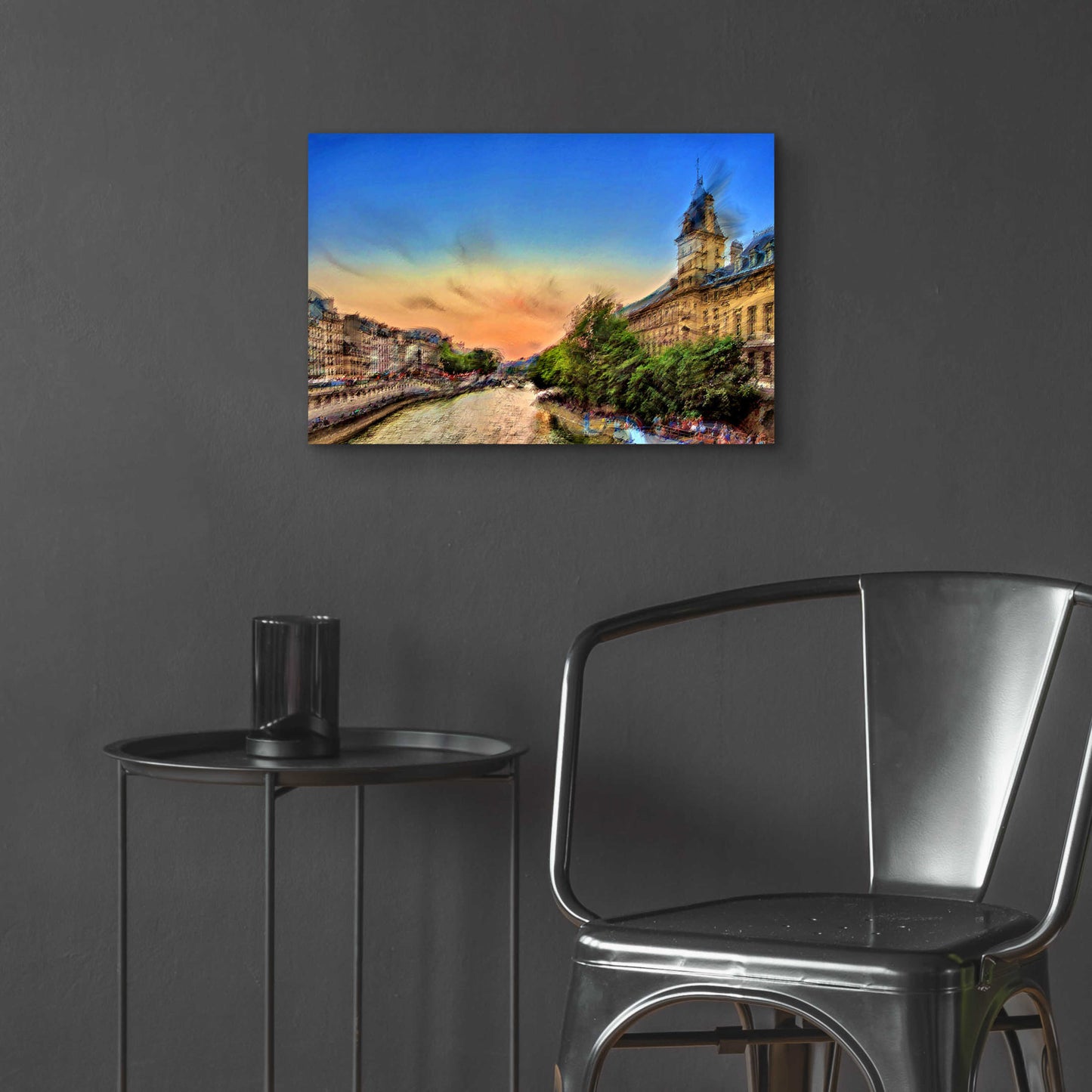 Epic Art 'River Seine A' by David Manlove, Acrylic Glass Wall Art,24x16