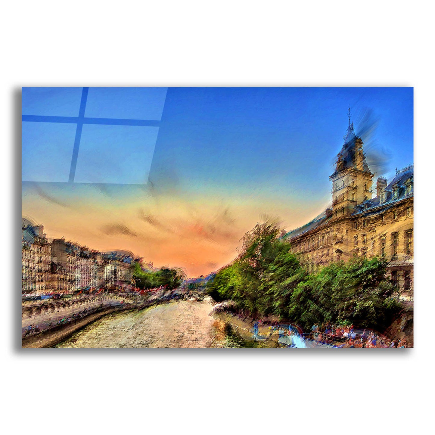 Epic Art 'River Seine A' by David Manlove, Acrylic Glass Wall Art