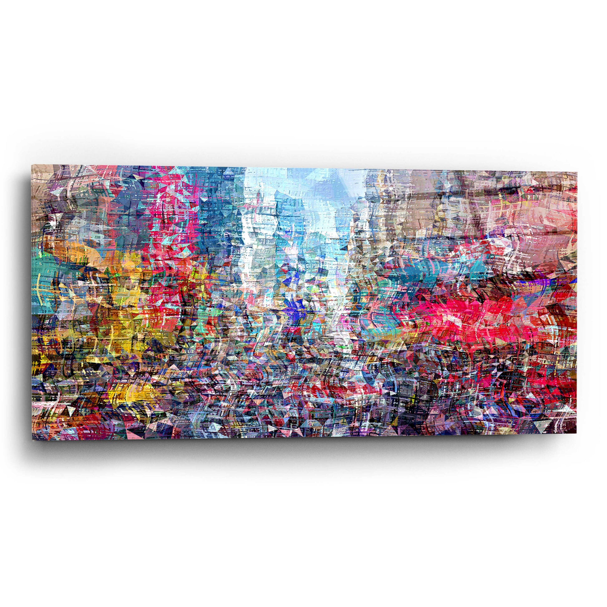 Epic Art 'Times Square B' by David Manlove, Acrylic Glass Wall Art,24x12