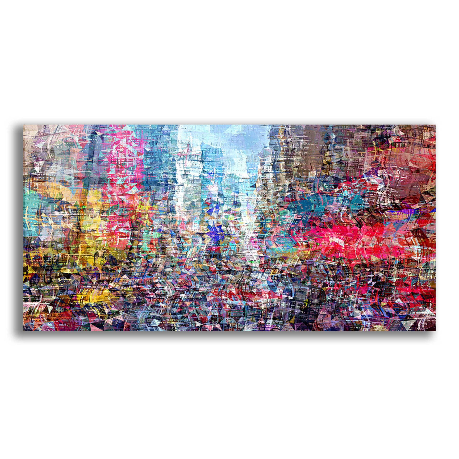 Epic Art 'Times Square B' by David Manlove, Acrylic Glass Wall Art,24x12